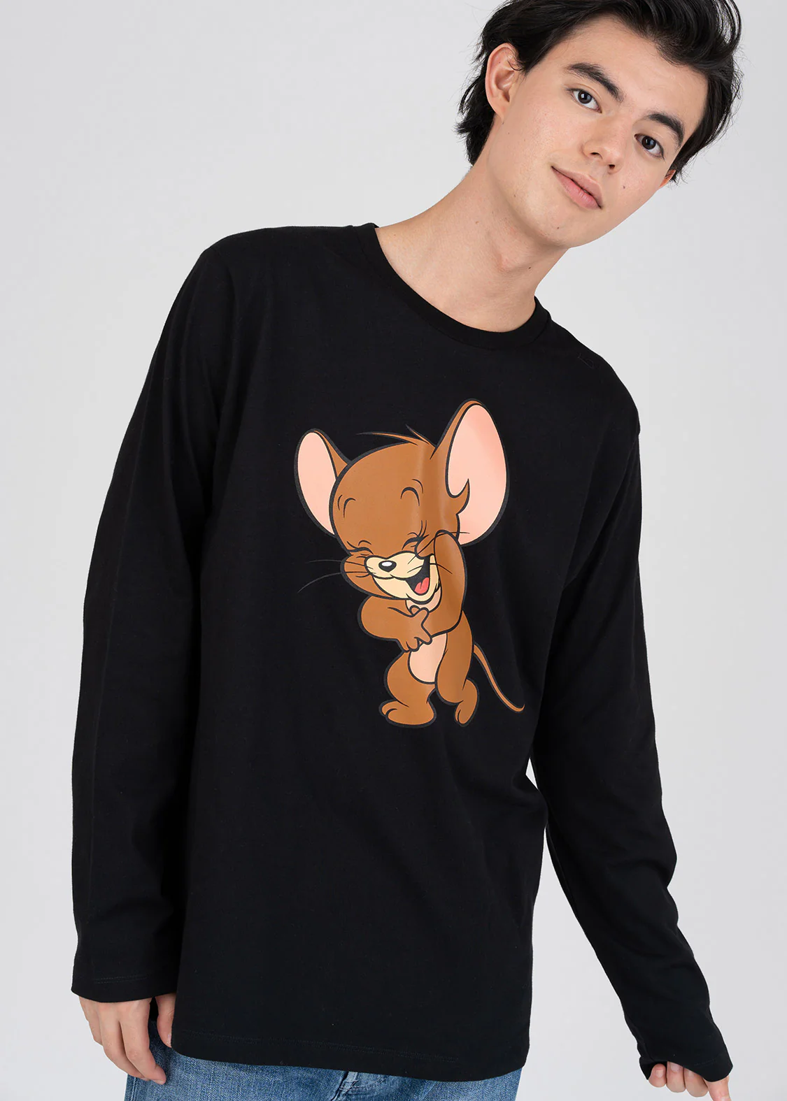 Tom and Jerry_Laughing Jerry Long Tee 01 - Image 6