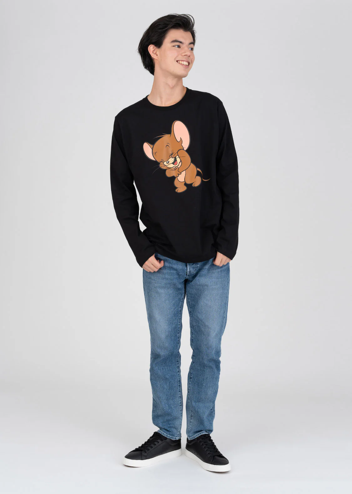 Tom and Jerry_Laughing Jerry Long Tee 01 - Image 7