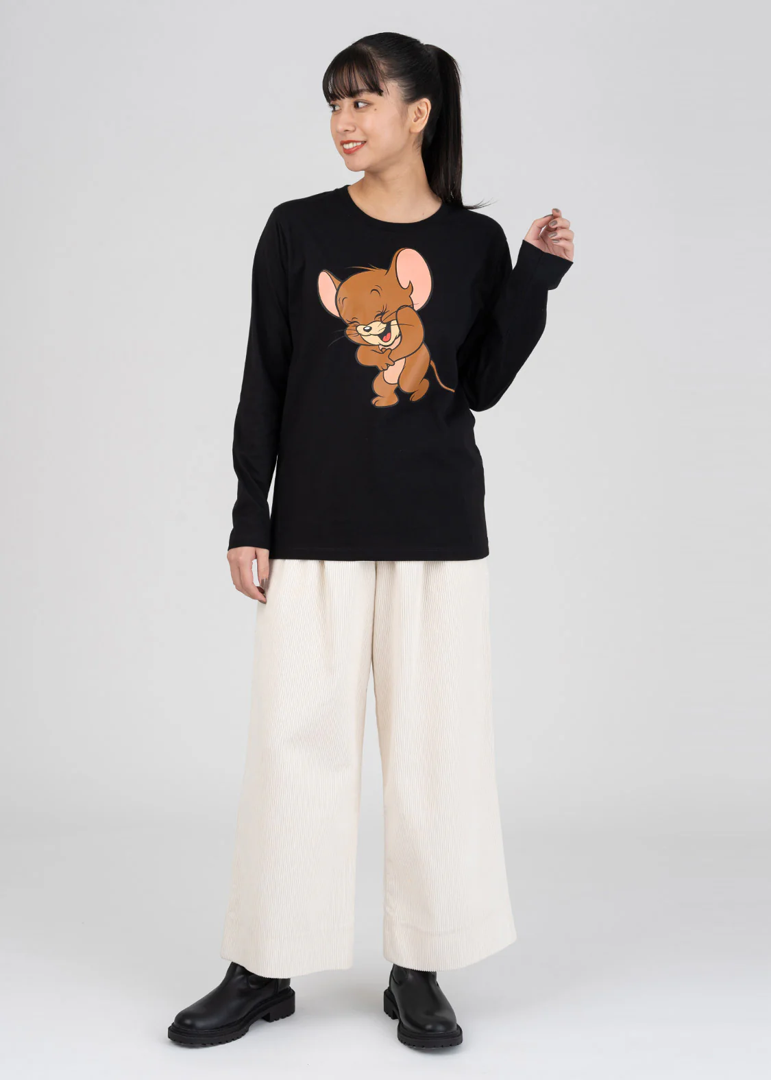Tom and Jerry_Laughing Jerry Long Tee 01 - Image 9