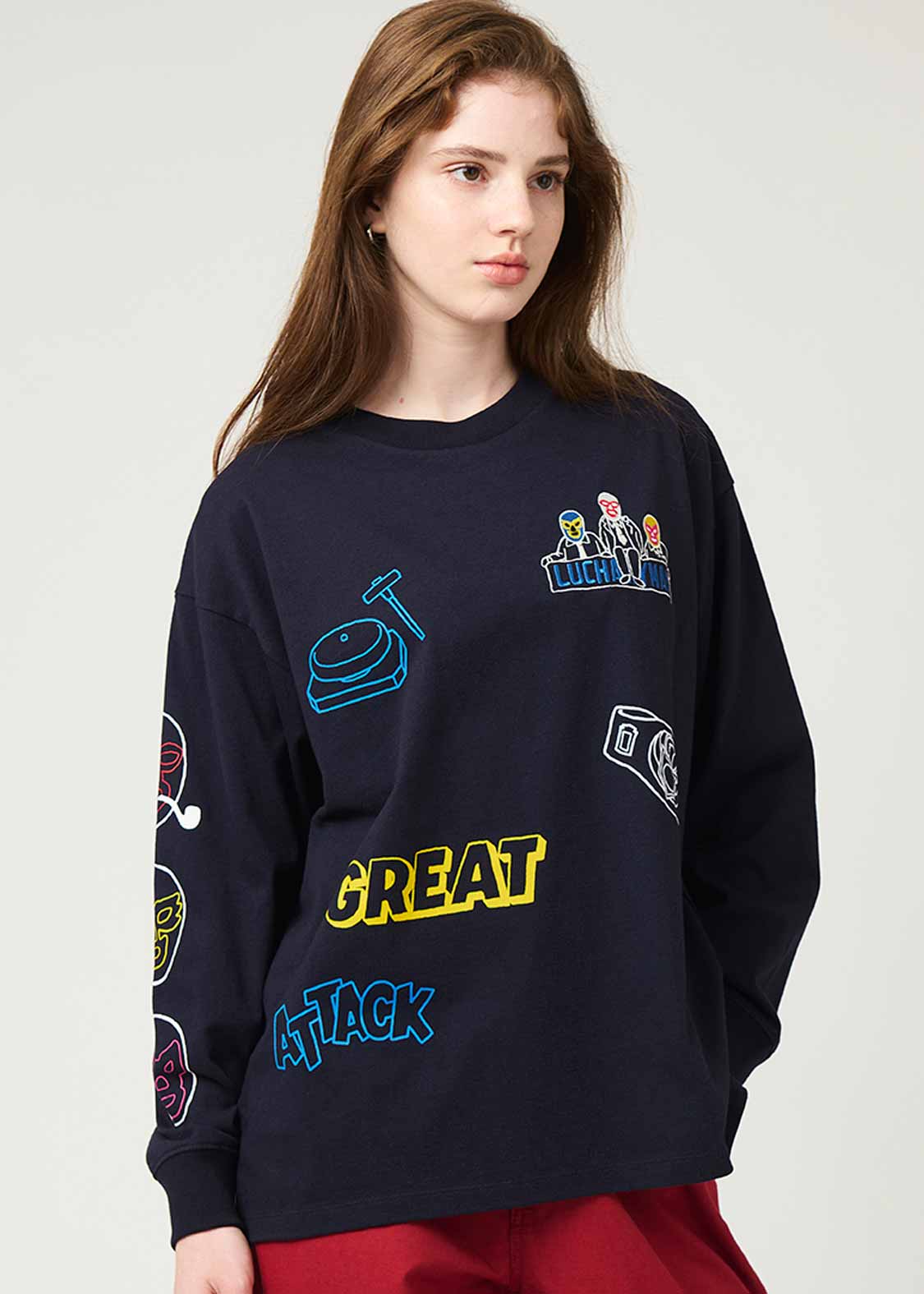Rib Big Silhouette Long Sleeve Tee (Lucharyman 2) - Image 7