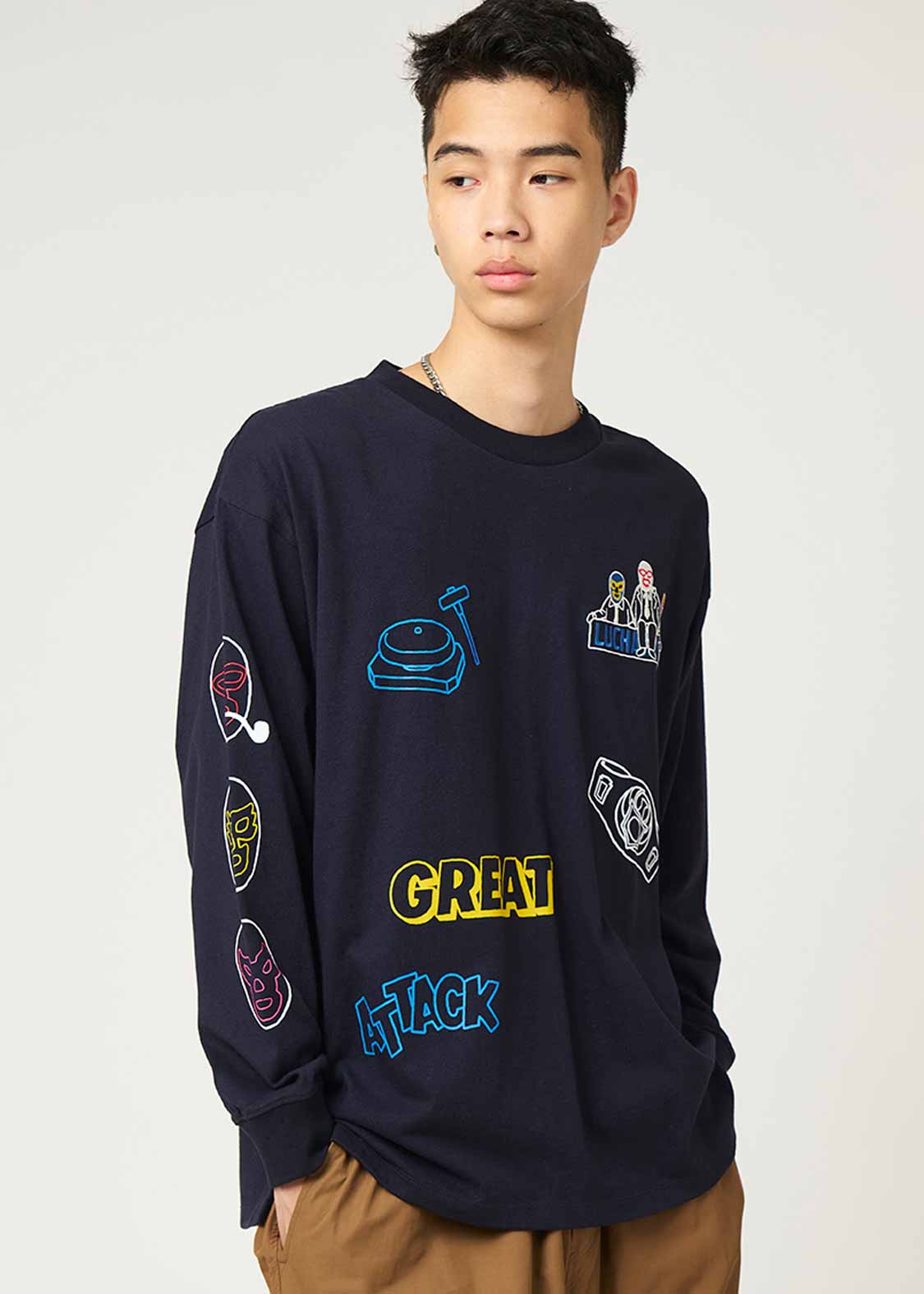 Rib Big Silhouette Long Sleeve Tee (Lucharyman 2) - Image 8
