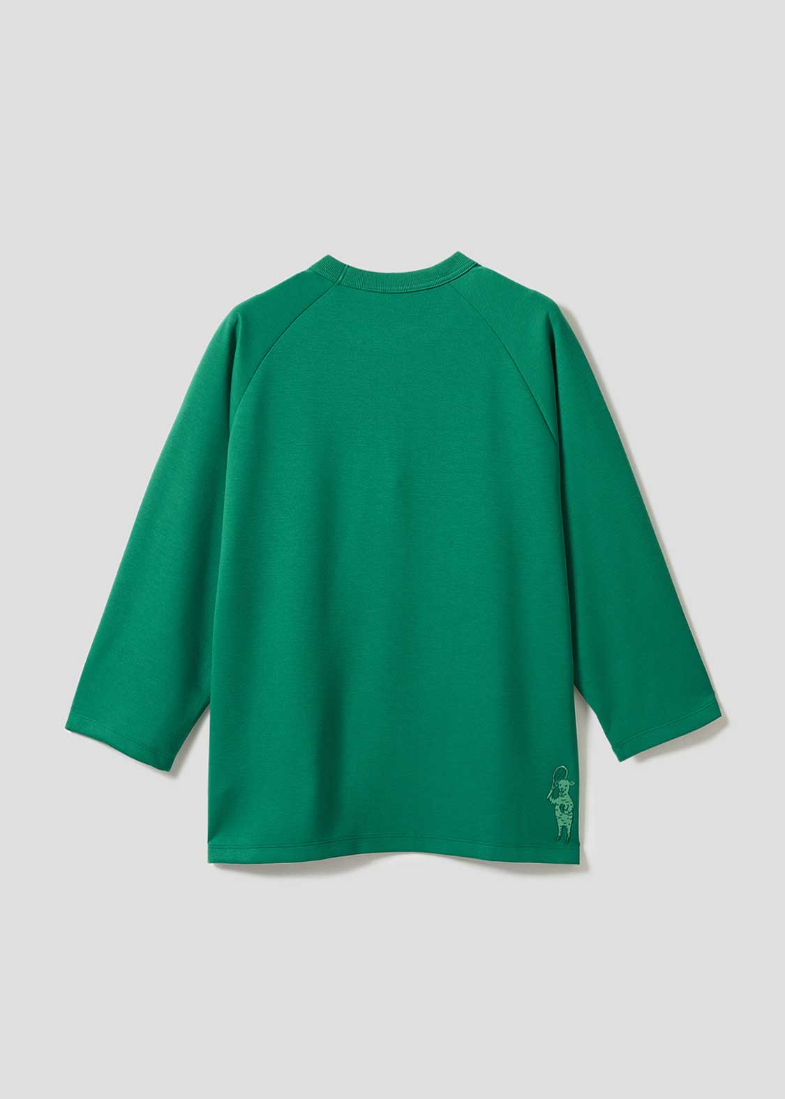 Ponte Embossed Cropped Sleeve Tee (Lamb Chop Tennis) - Image 3