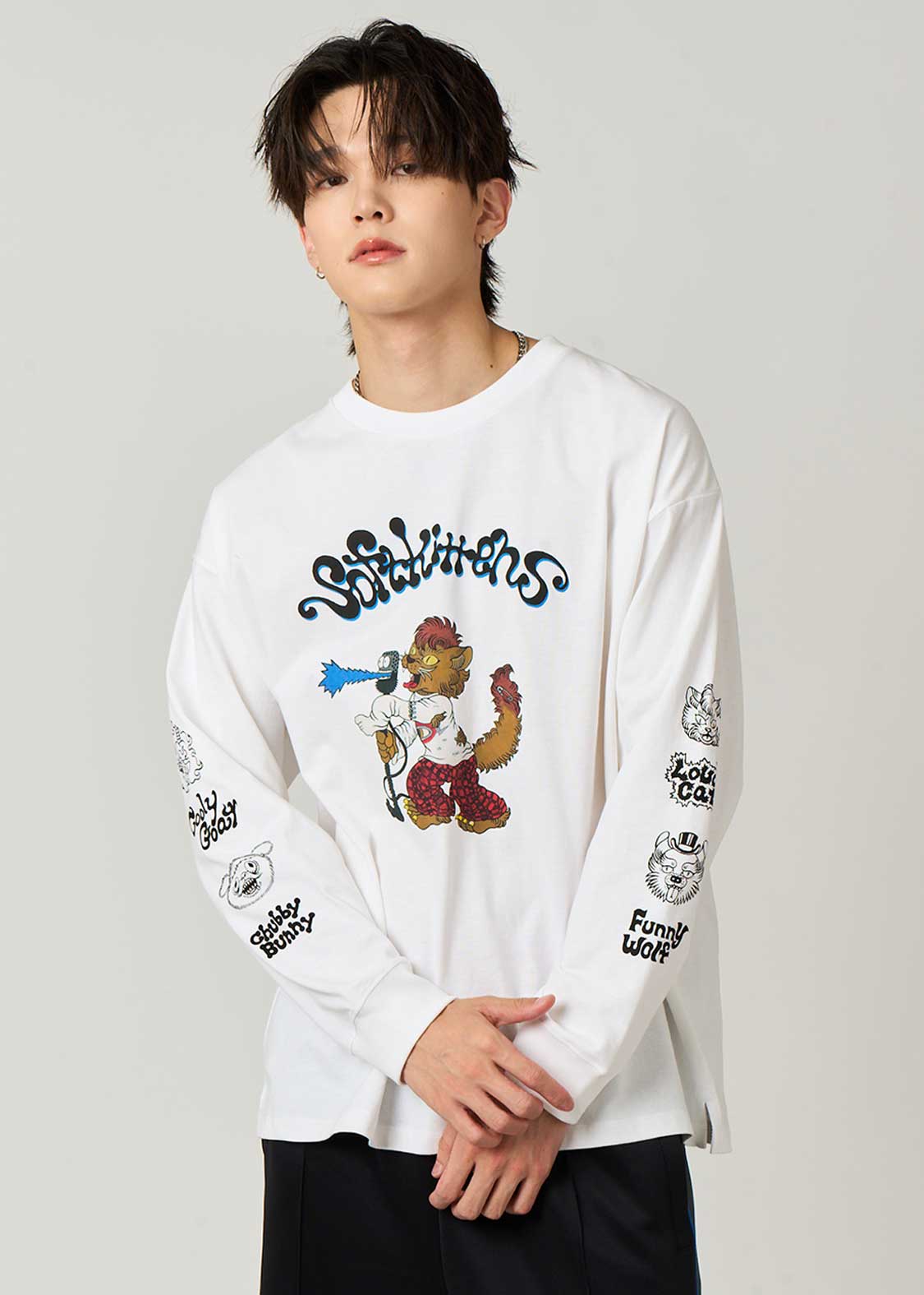 Ayako Ishiguro - Loud Cat | Long Sleeve T-Shirt - Image 7
