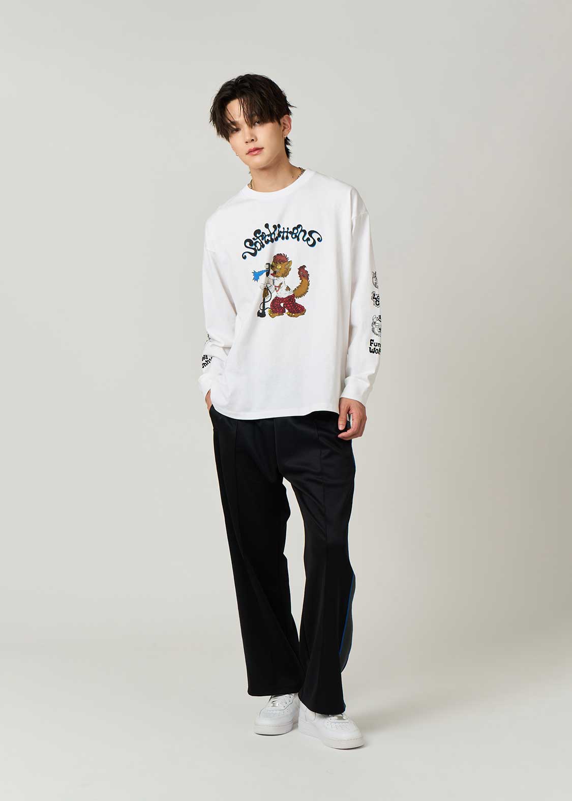 Ayako Ishiguro - Loud Cat | Long Sleeve T-Shirt - Image 8