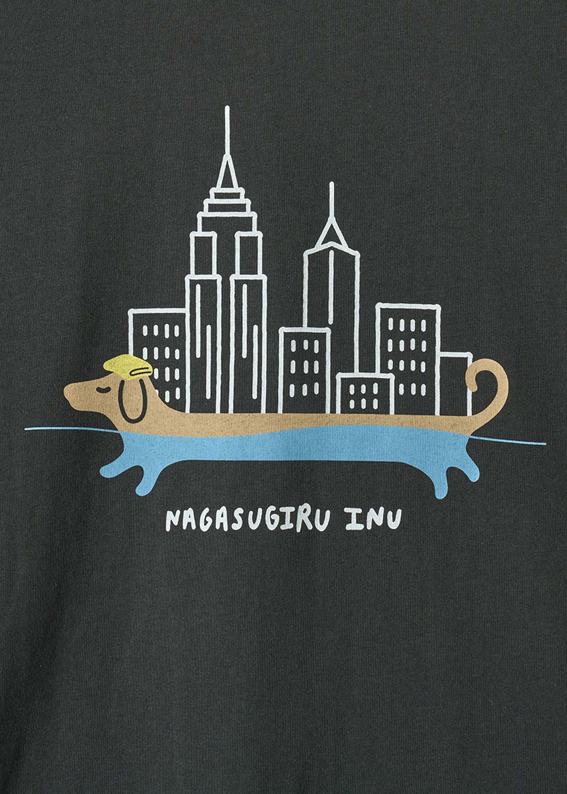 Nagasugiru Inu New York Time | Layered Oversized Long Sleeve T-Shirt - Image 5