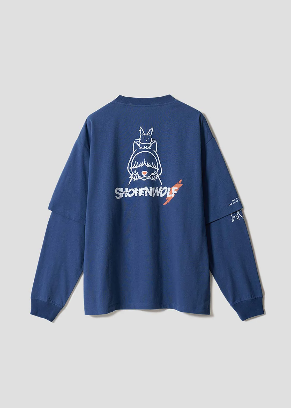 Shounen Wolf | Layered Big Long Sleeve T-Shirt - Image 2