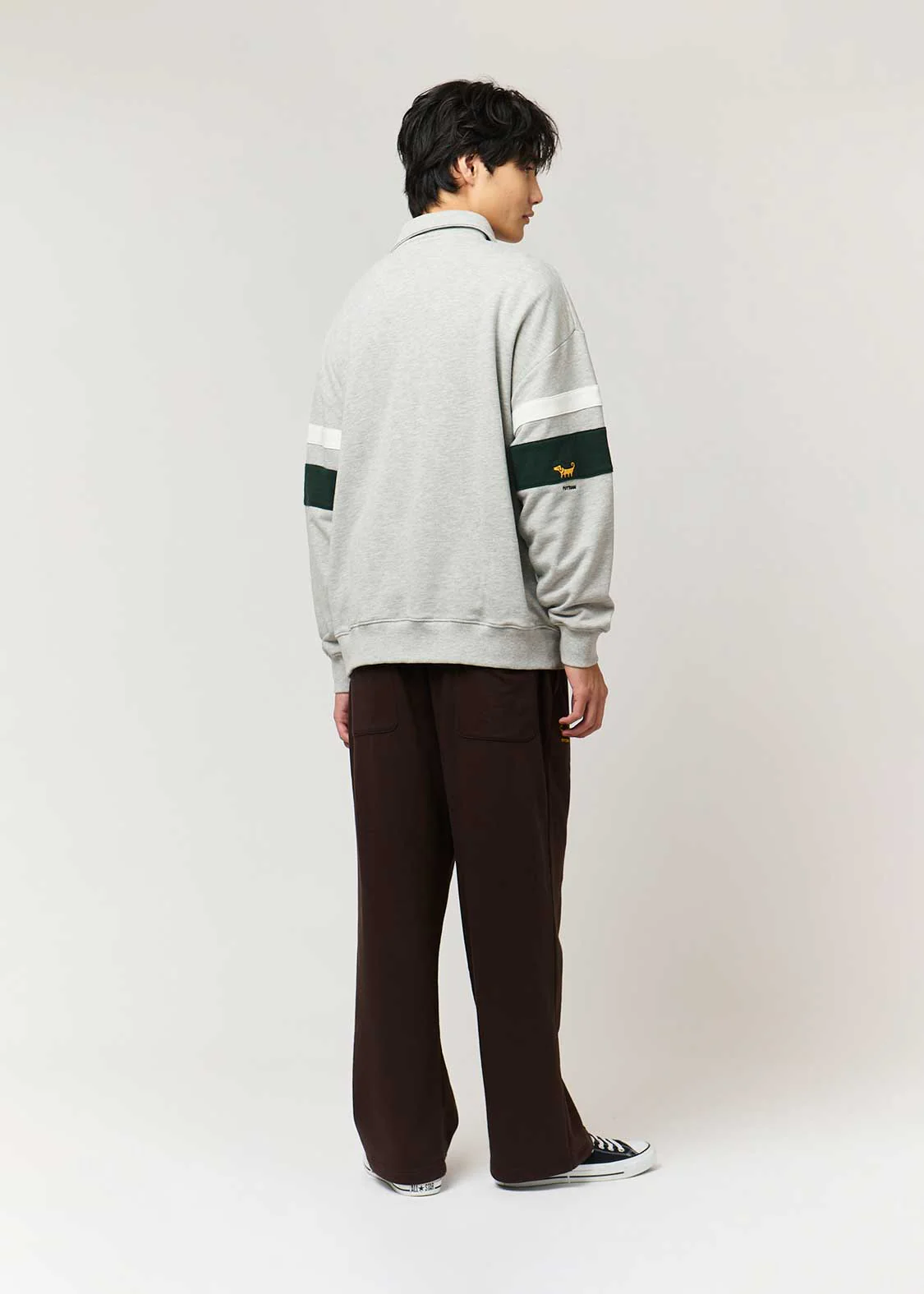 Painted Nagasugiru Inu | Half-Zip Sweatshirt - Image 8