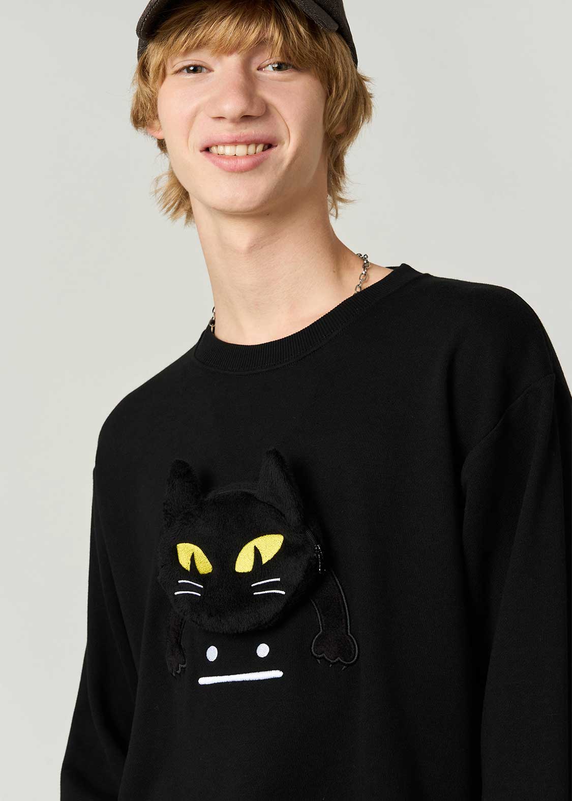 Neko Kaburi Beautiful Shadow | Pocket Fleece Sweatshirt - Image 6