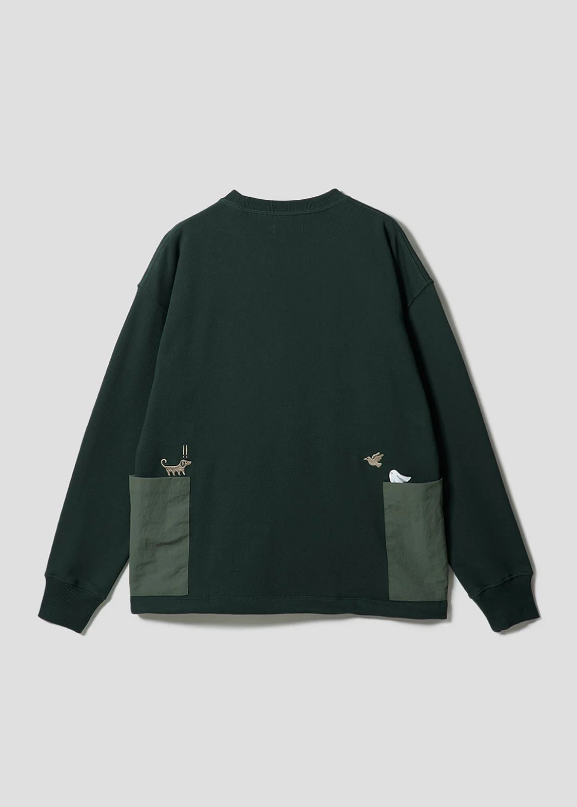 Nagasugiru Inu Ghost B | Side Pocket Sweatshirt - Image 2