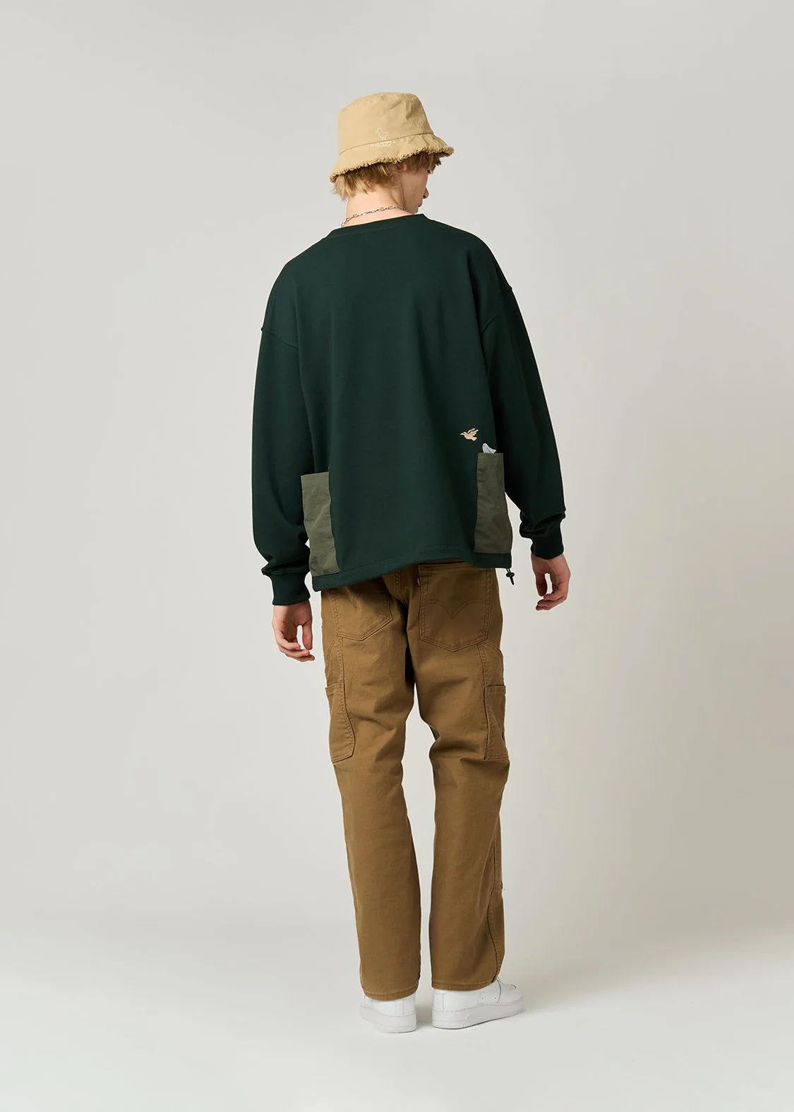 Nagasugiru Inu Ghost B | Side Pocket Sweatshirt - Image 8