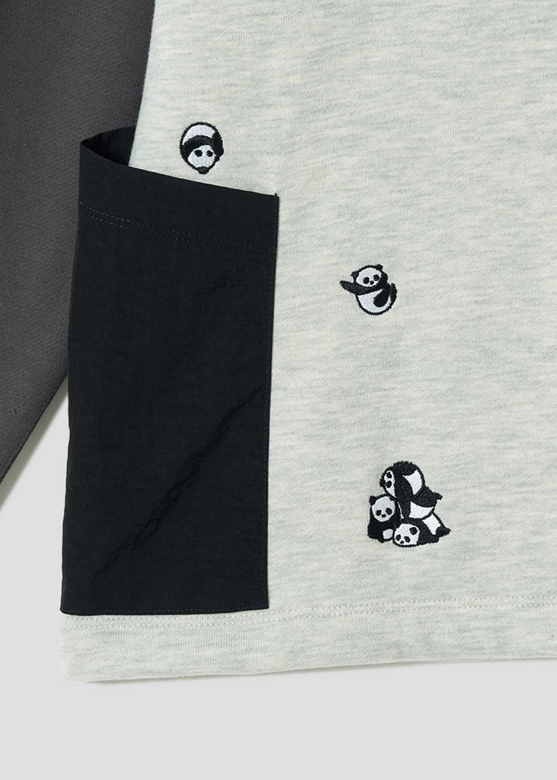 Rolling Pandas B | Side Pocket Sweatshirt - Image 4