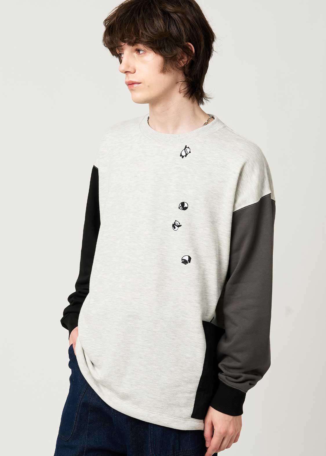 Rolling Pandas B | Side Pocket Sweatshirt - Image 7
