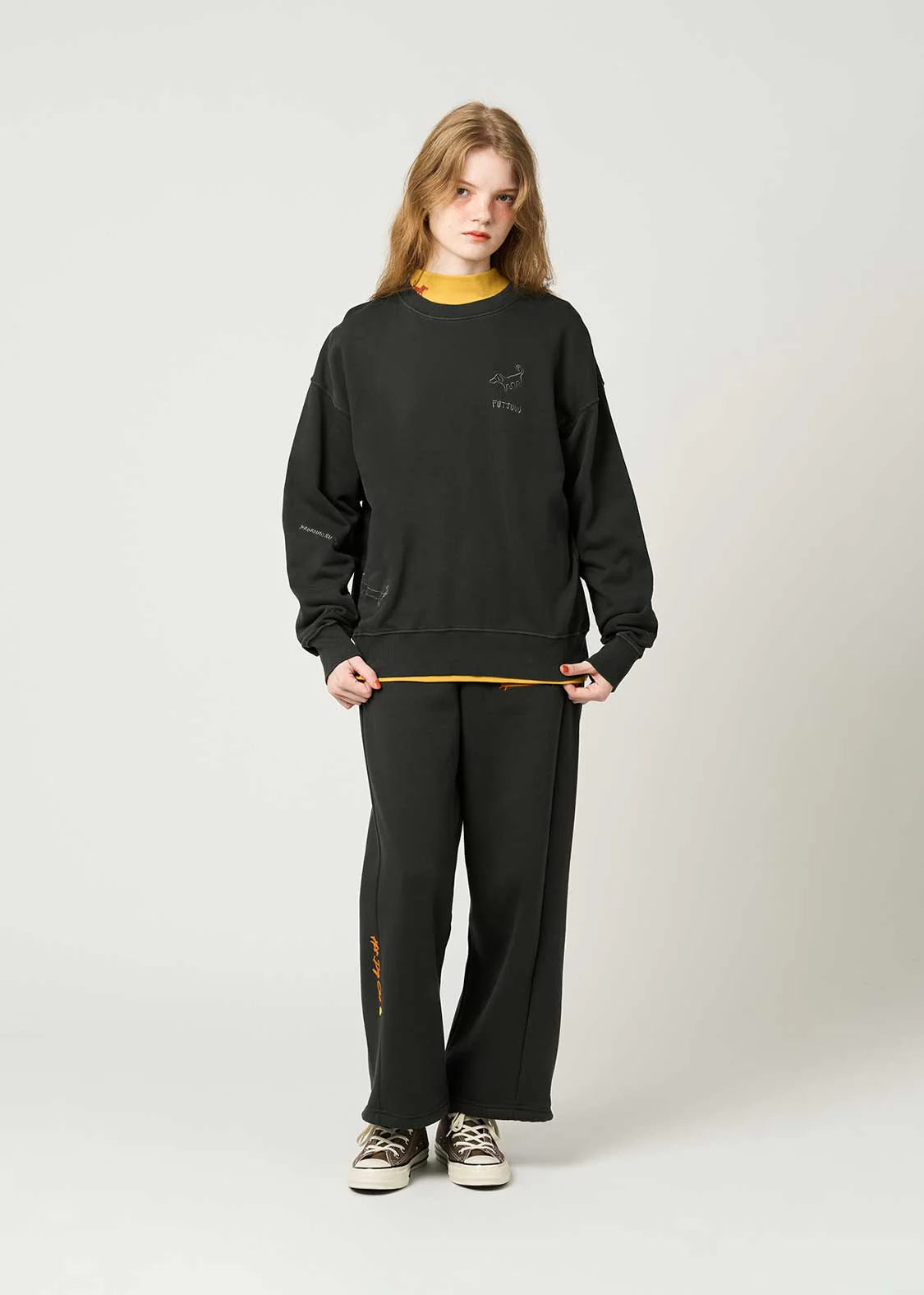 Nagasugiru Inu B | Pigment Fleece Sweatshirt - Image 10