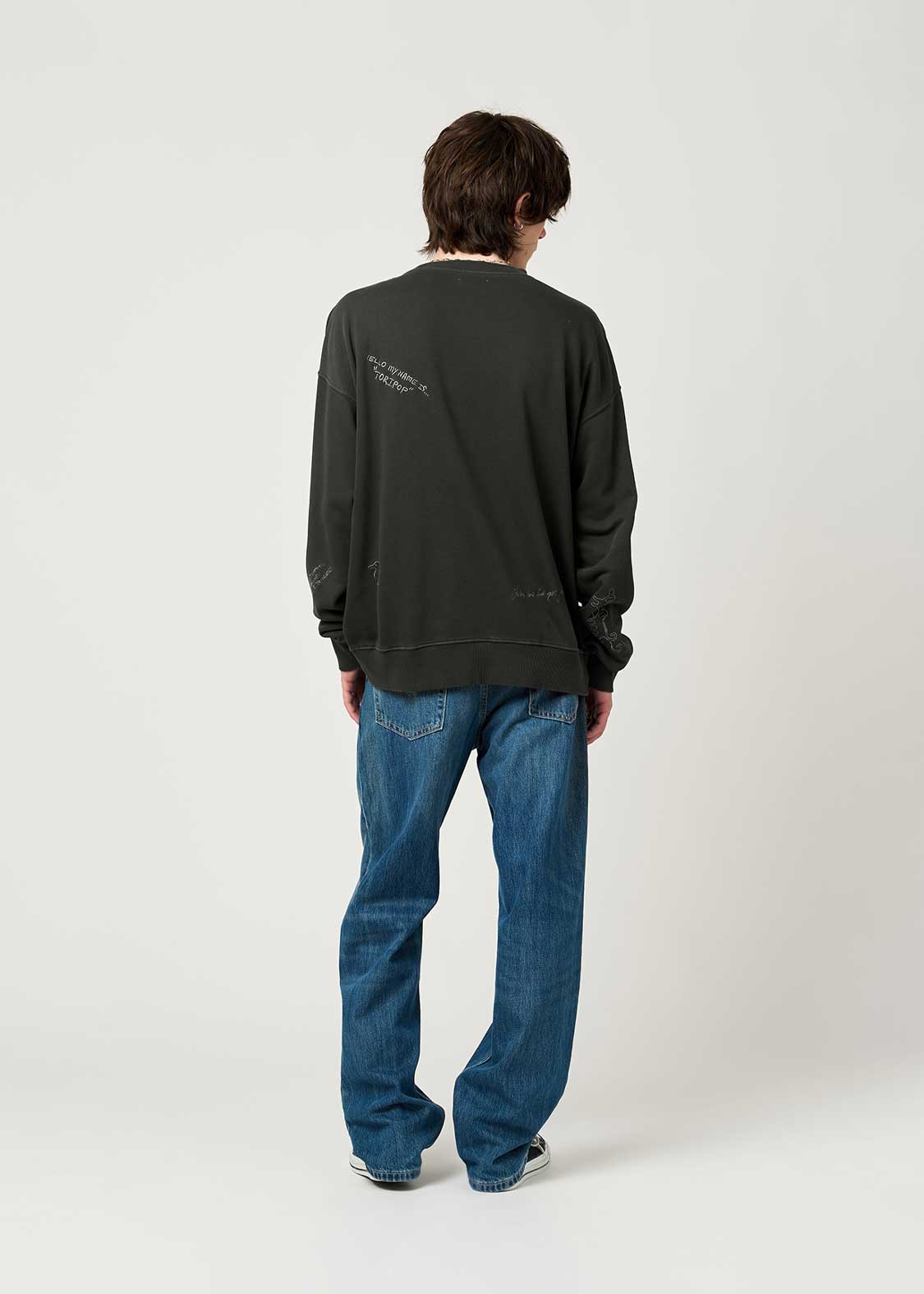 Nagasugiru Inu B | Pigment Fleece Sweatshirt - Image 8