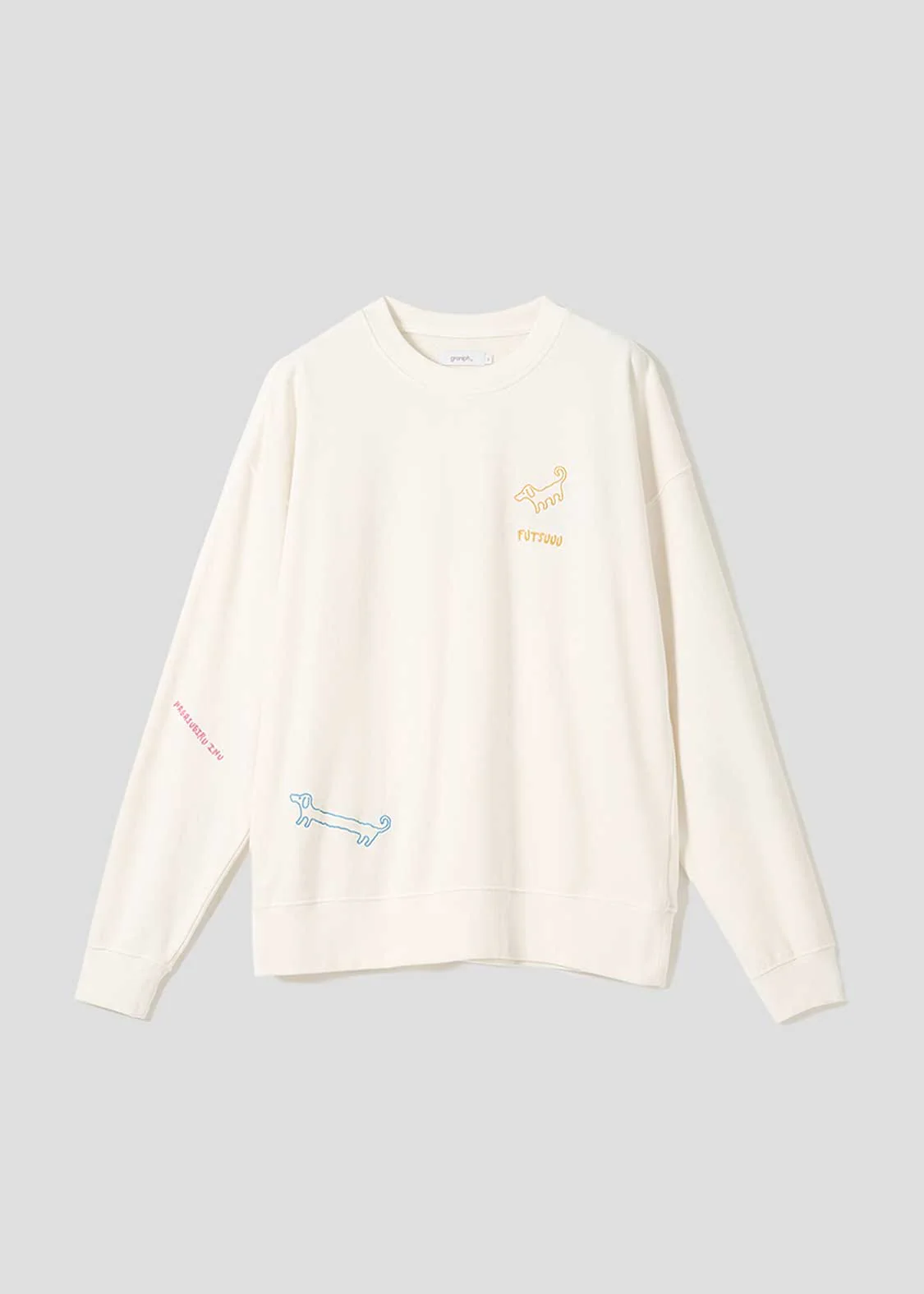 Nagasugiru Inu A | Pigment Fleece Sweatshirt