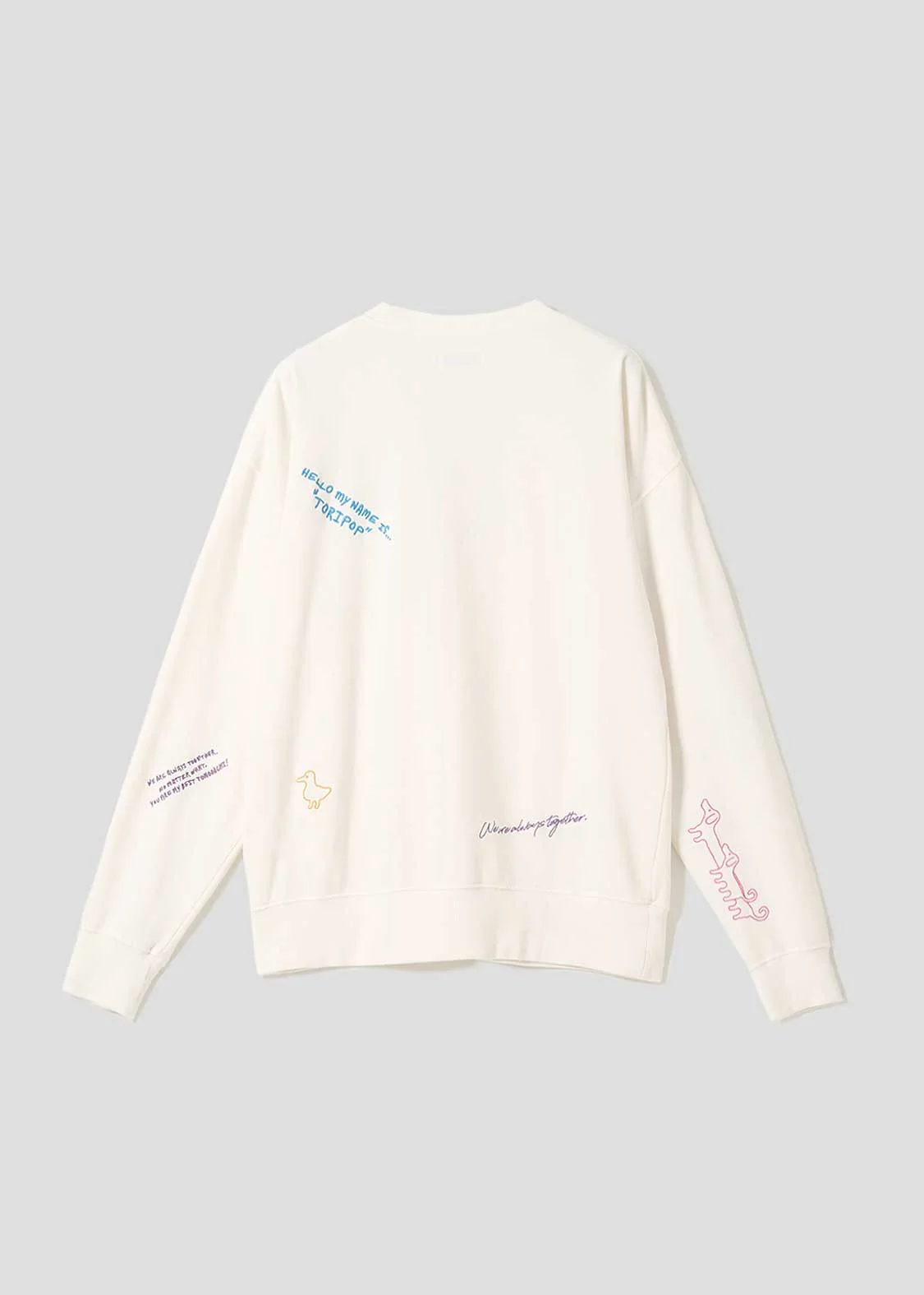 Nagasugiru Inu A | Pigment Fleece Sweatshirt - Image 2