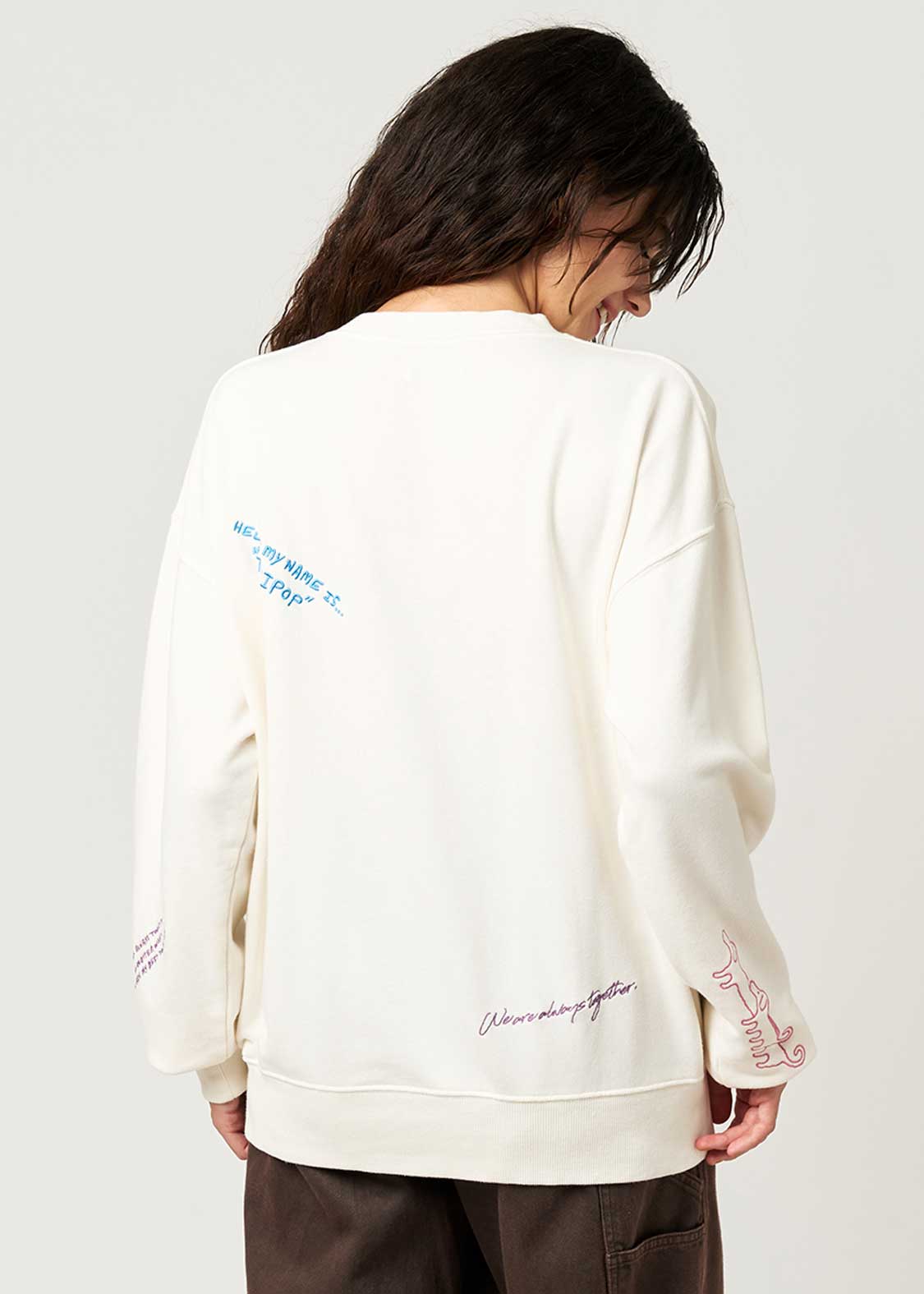 Nagasugiru Inu A | Pigment Fleece Sweatshirt - Image 6