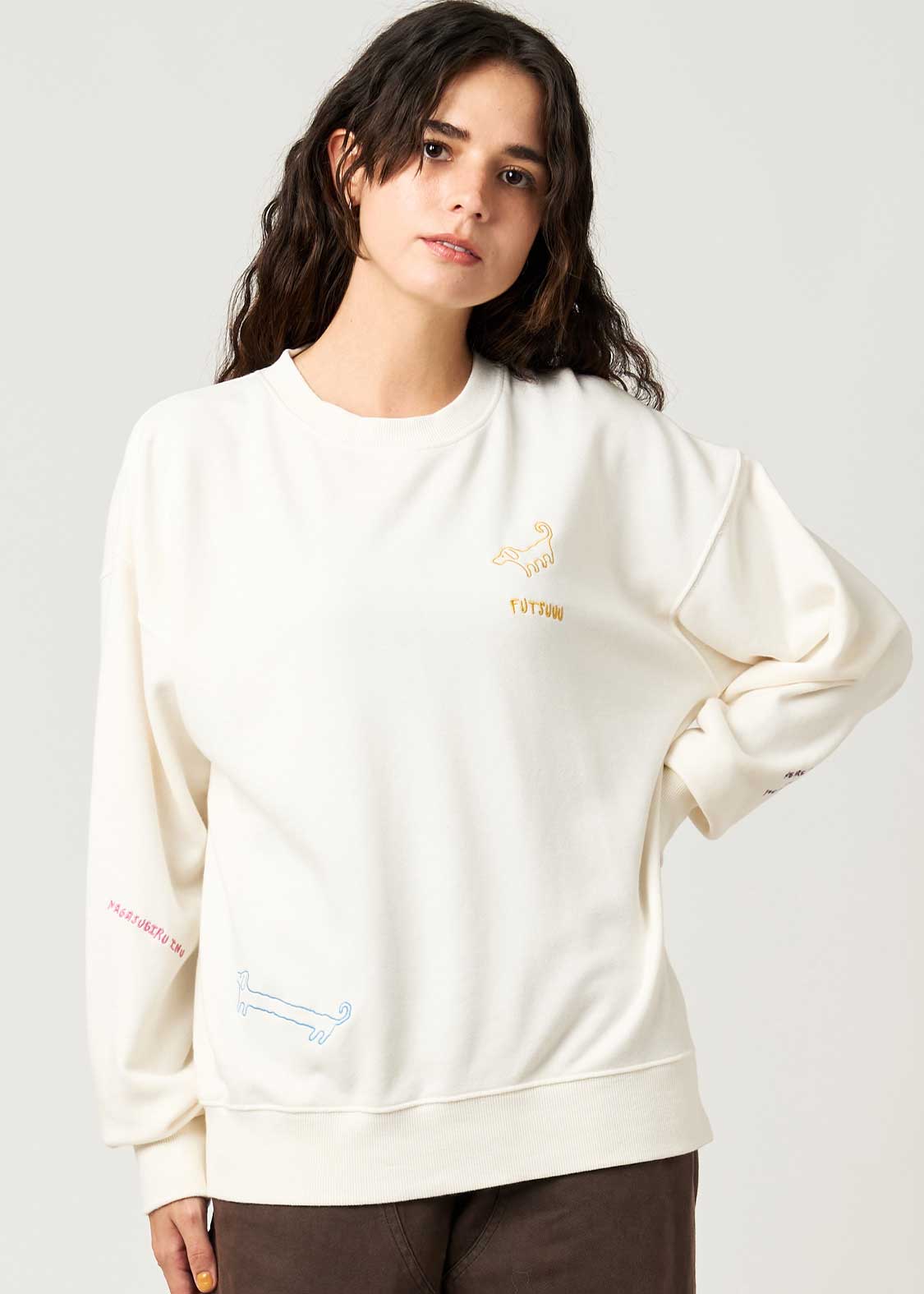 Nagasugiru Inu A | Pigment Fleece Sweatshirt - Image 9