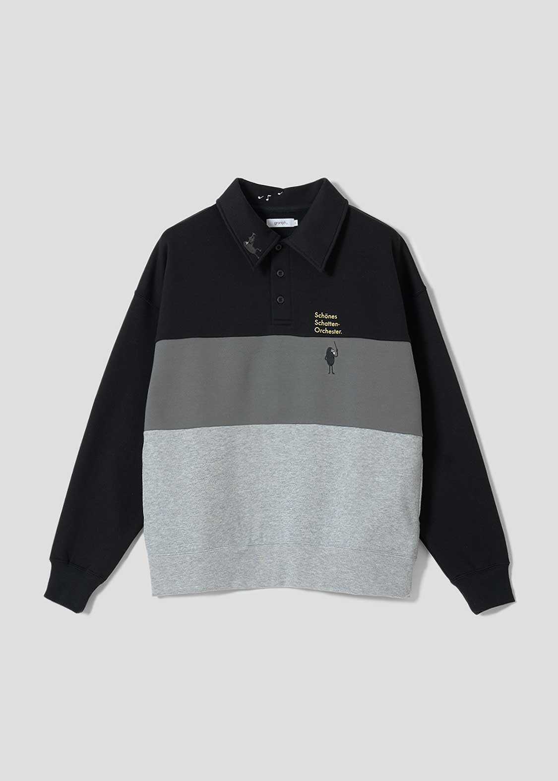 Beautiful Shadow Orchestra | Fuwakimo Fleece Collared Sweatshirt