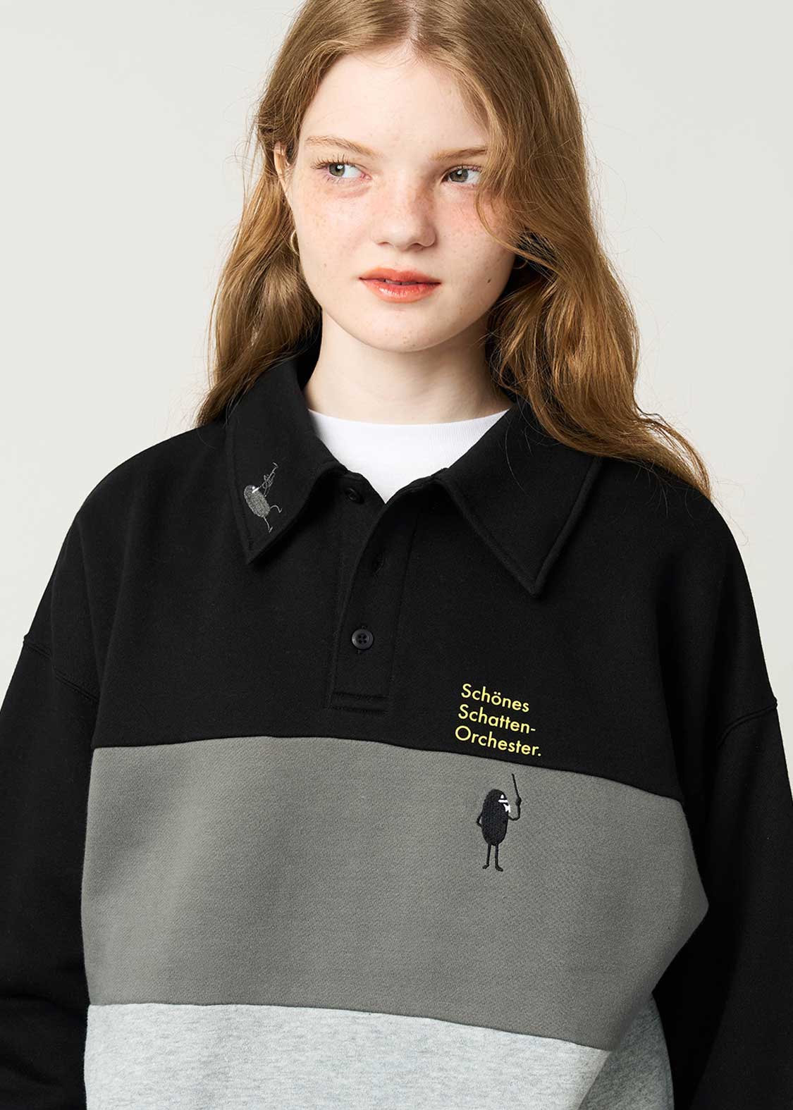 Beautiful Shadow Orchestra | Fuwakimo Fleece Collared Sweatshirt - Image 6