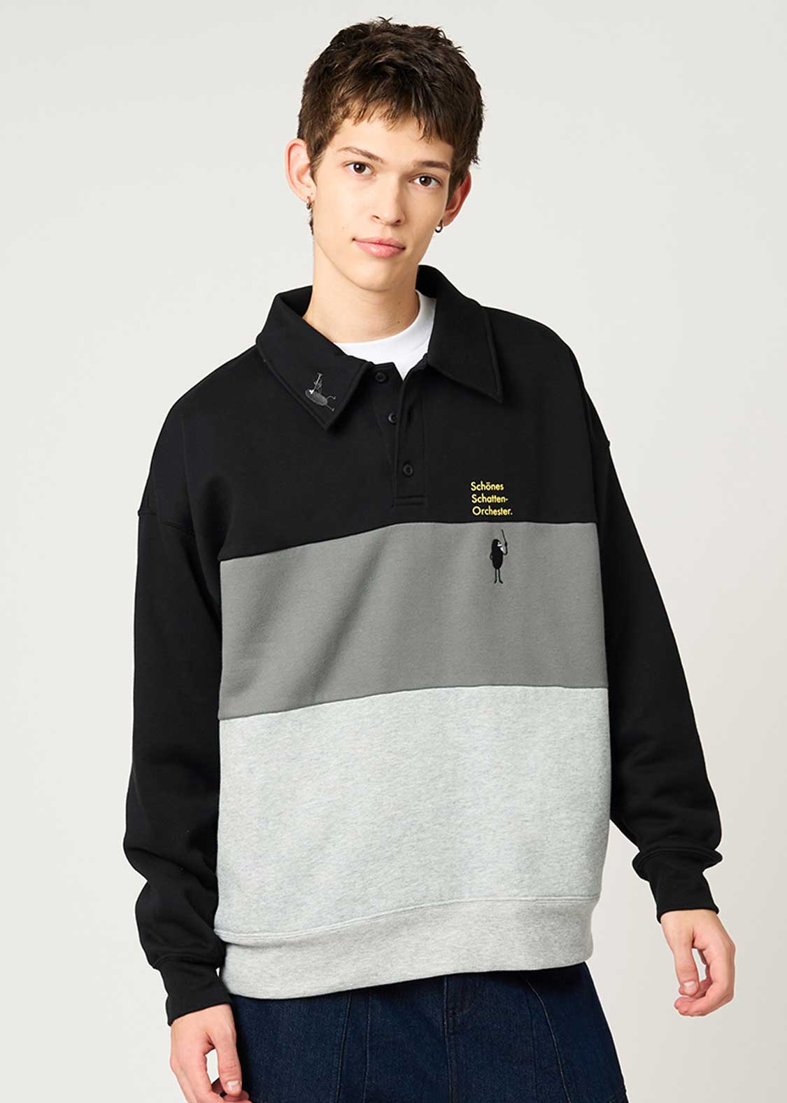 Beautiful Shadow Orchestra | Fuwakimo Fleece Collared Sweatshirt - Image 7