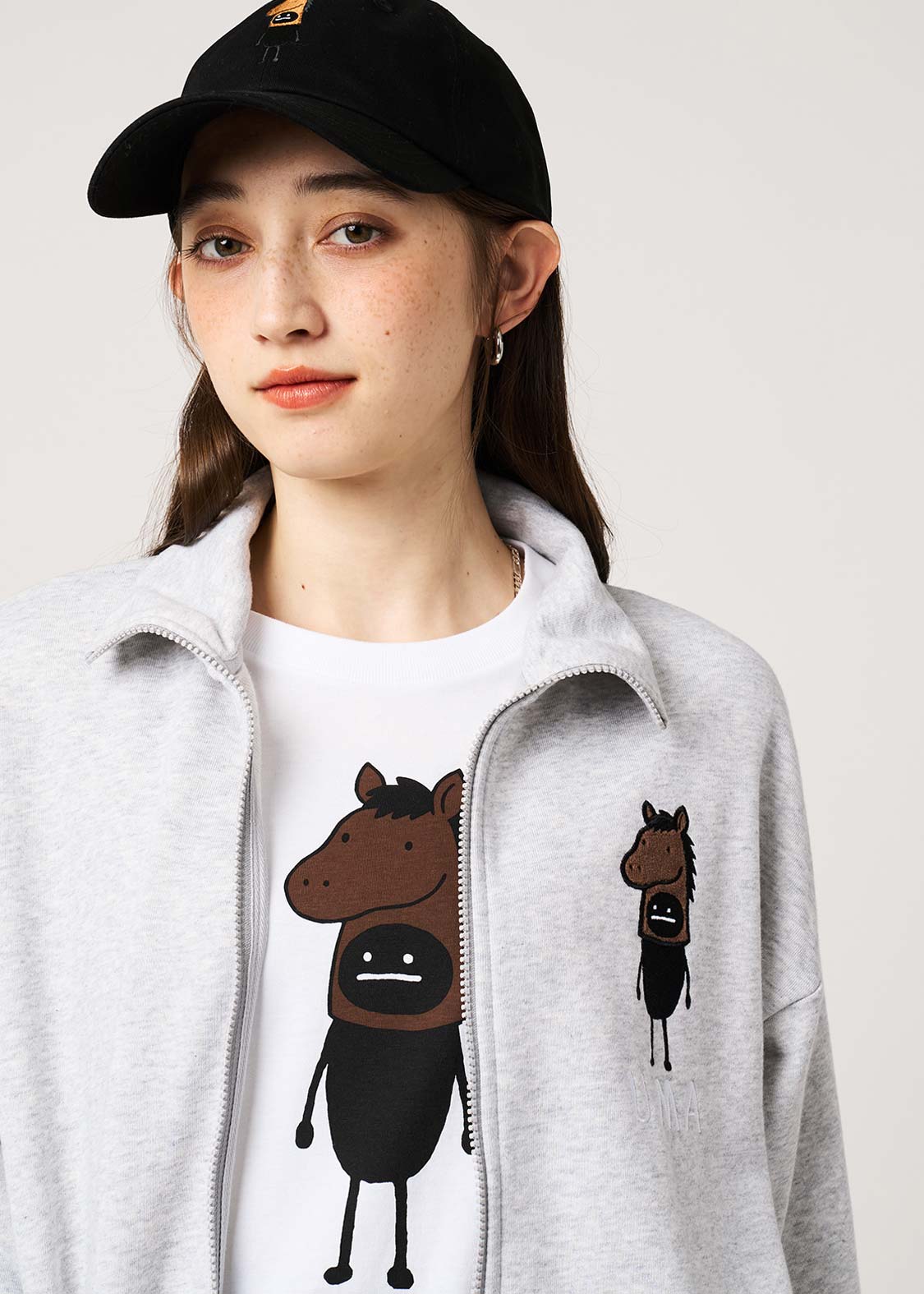 Beautiful Shadow Horse | Fleece Zip Sweatshirt - Image 6