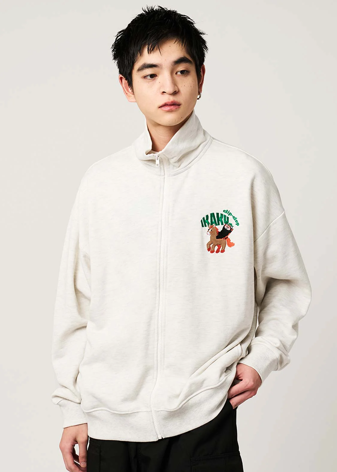 Ikaku Horse | Fleece Zip Sweatshirt - Image 7