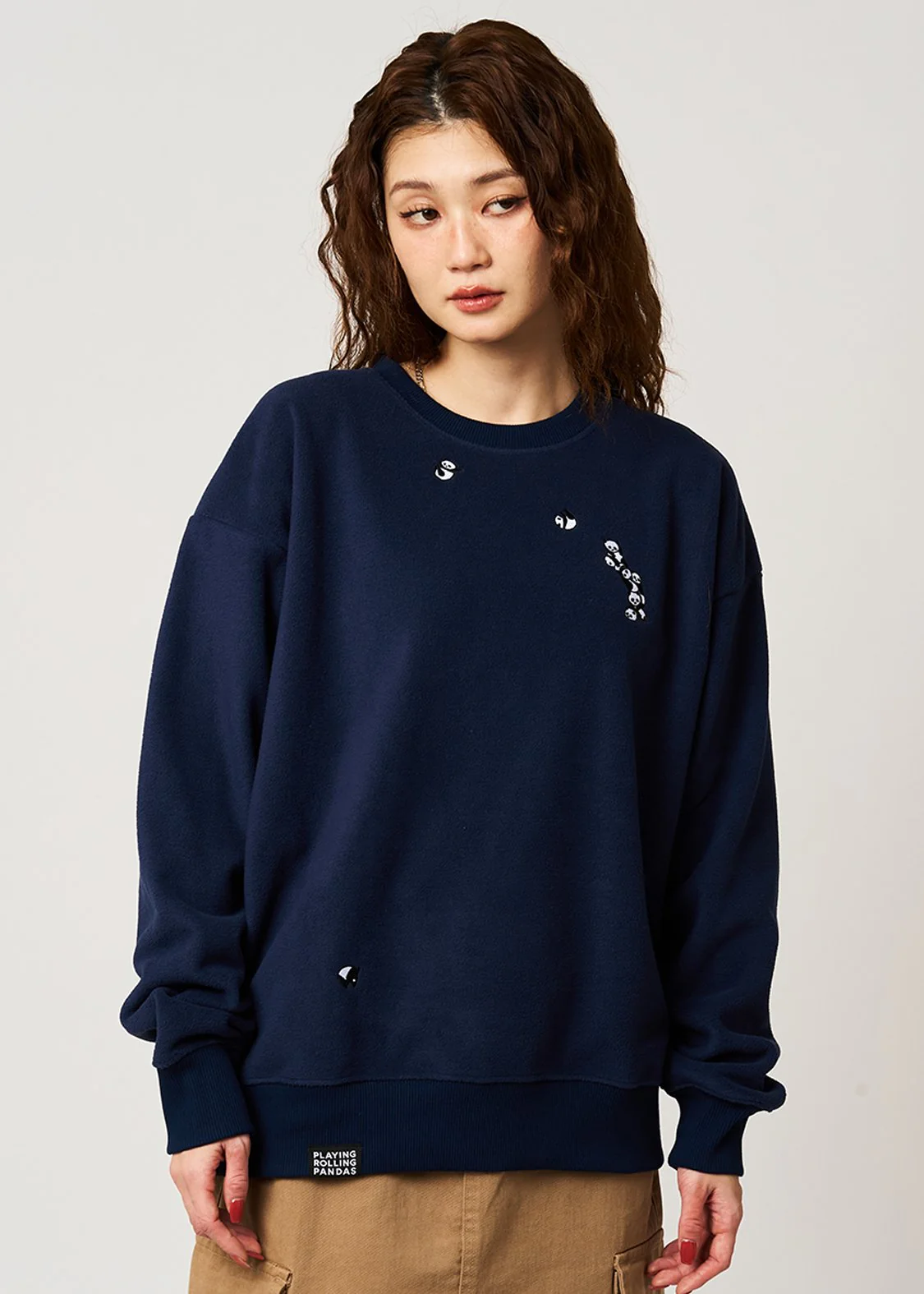 Rolling Pandas | Soft And Fluffy Fleece Sweatshirt - Image 9