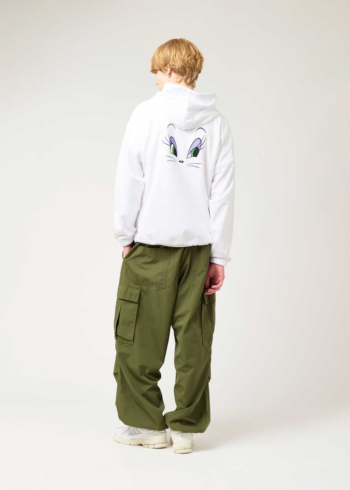 Tom and Jerry Drawstring Long Sleeve Zip Parka (Tom and Jerry_Toodles eyes) - Image 9