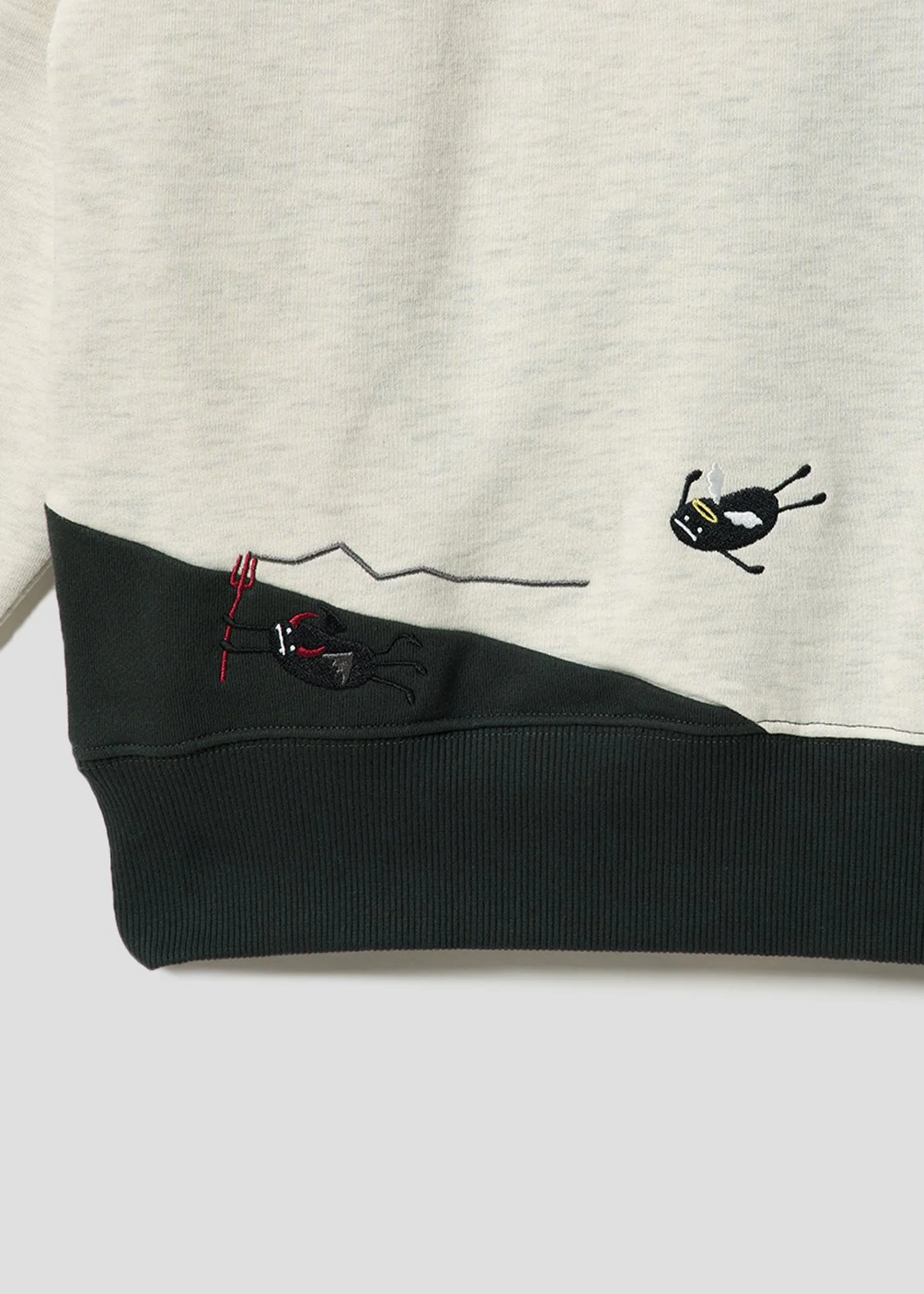 Beautiful Shadow Devil And Angel | Fleece-Lined Hoodie - Image 4