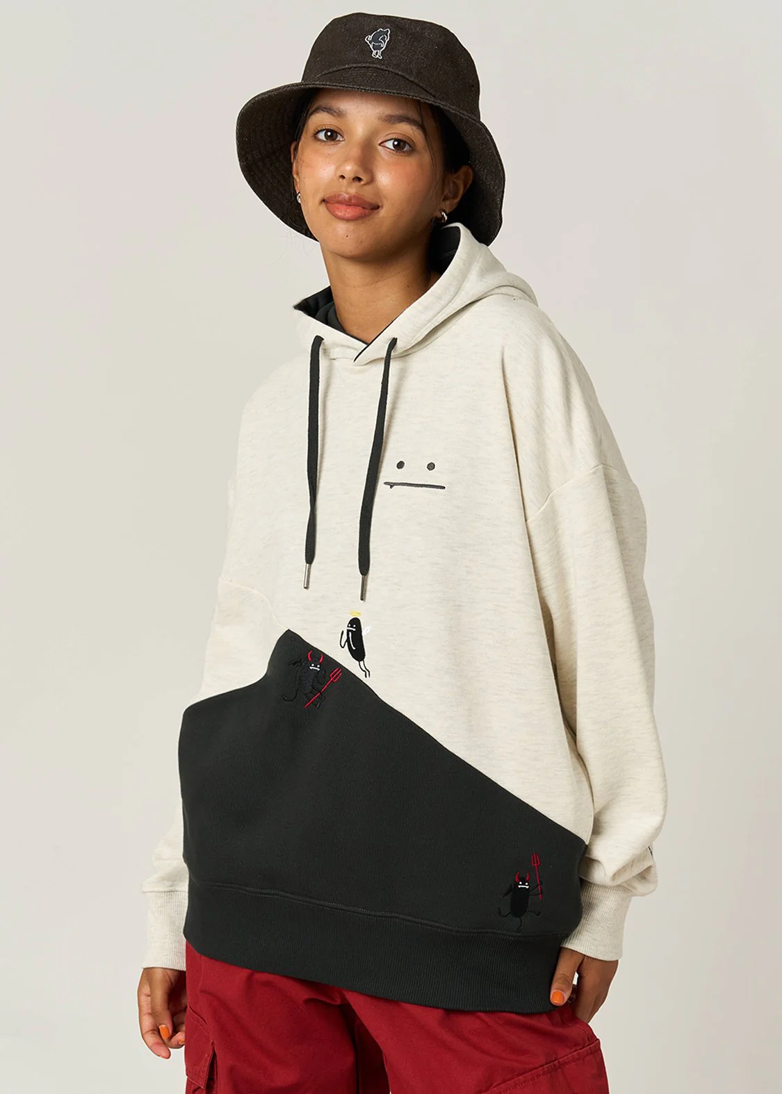 Beautiful Shadow Devil And Angel | Fleece-Lined Hoodie - Image 9