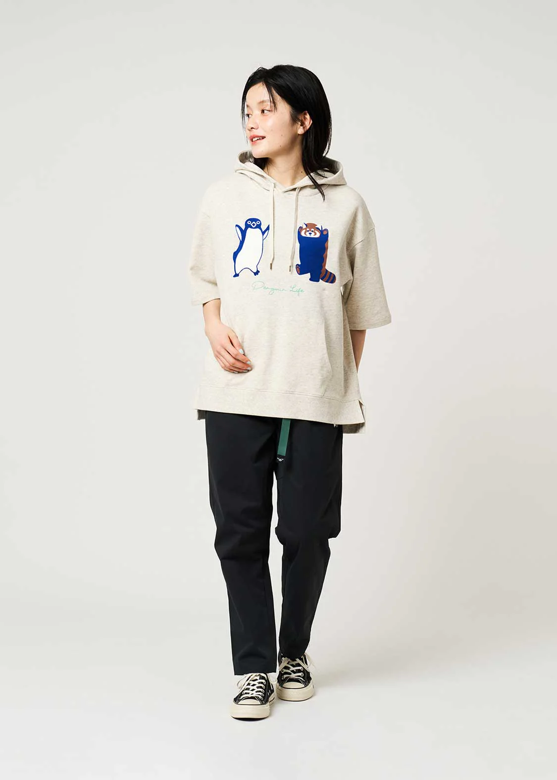 Sakazaki Chiharu – Ikaku Competition? | Oversized Short Sleeve Hoodie - Image 10