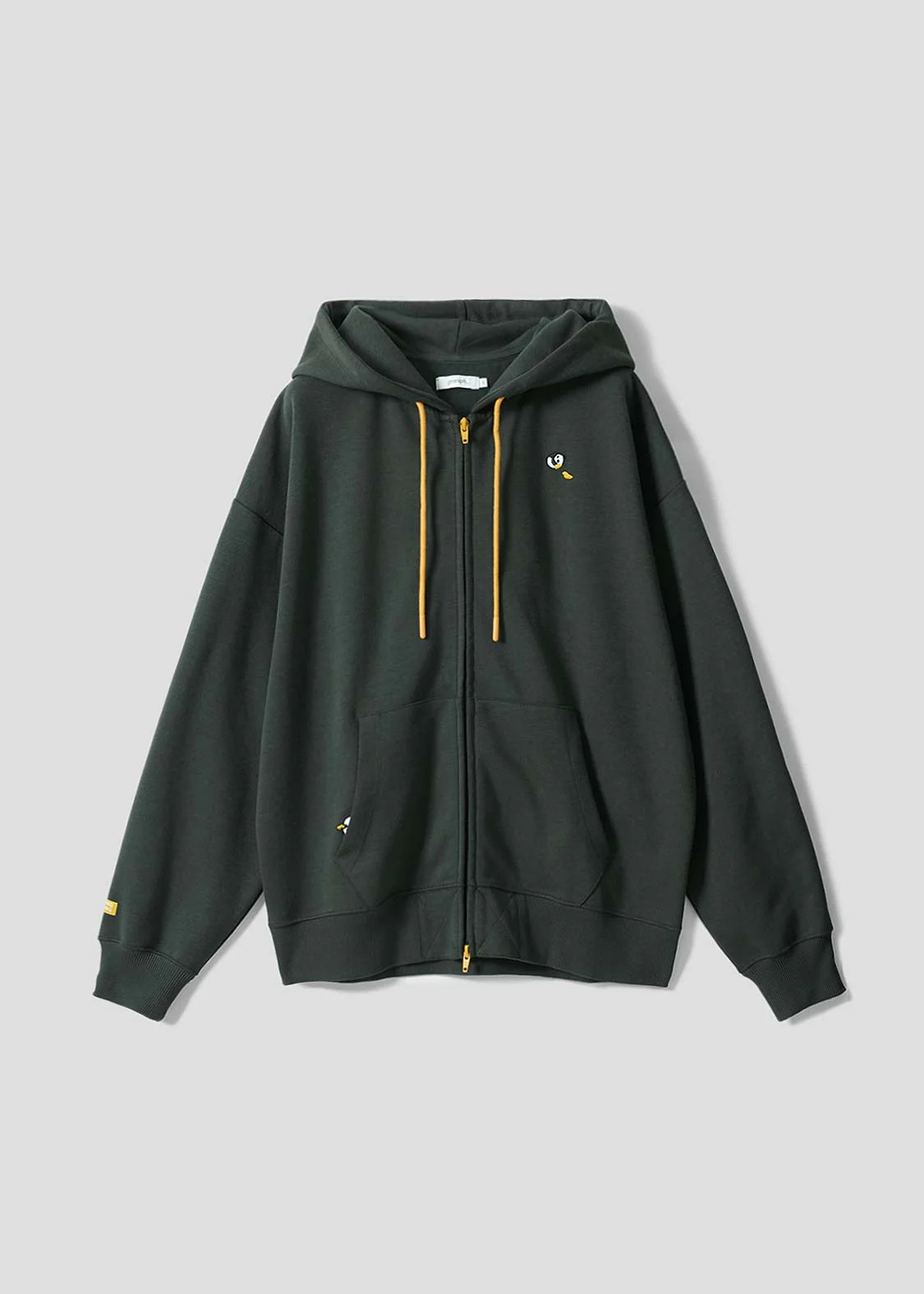Rolling Pandas Painting | Cardboard Big Zip Hoodie - Image 2