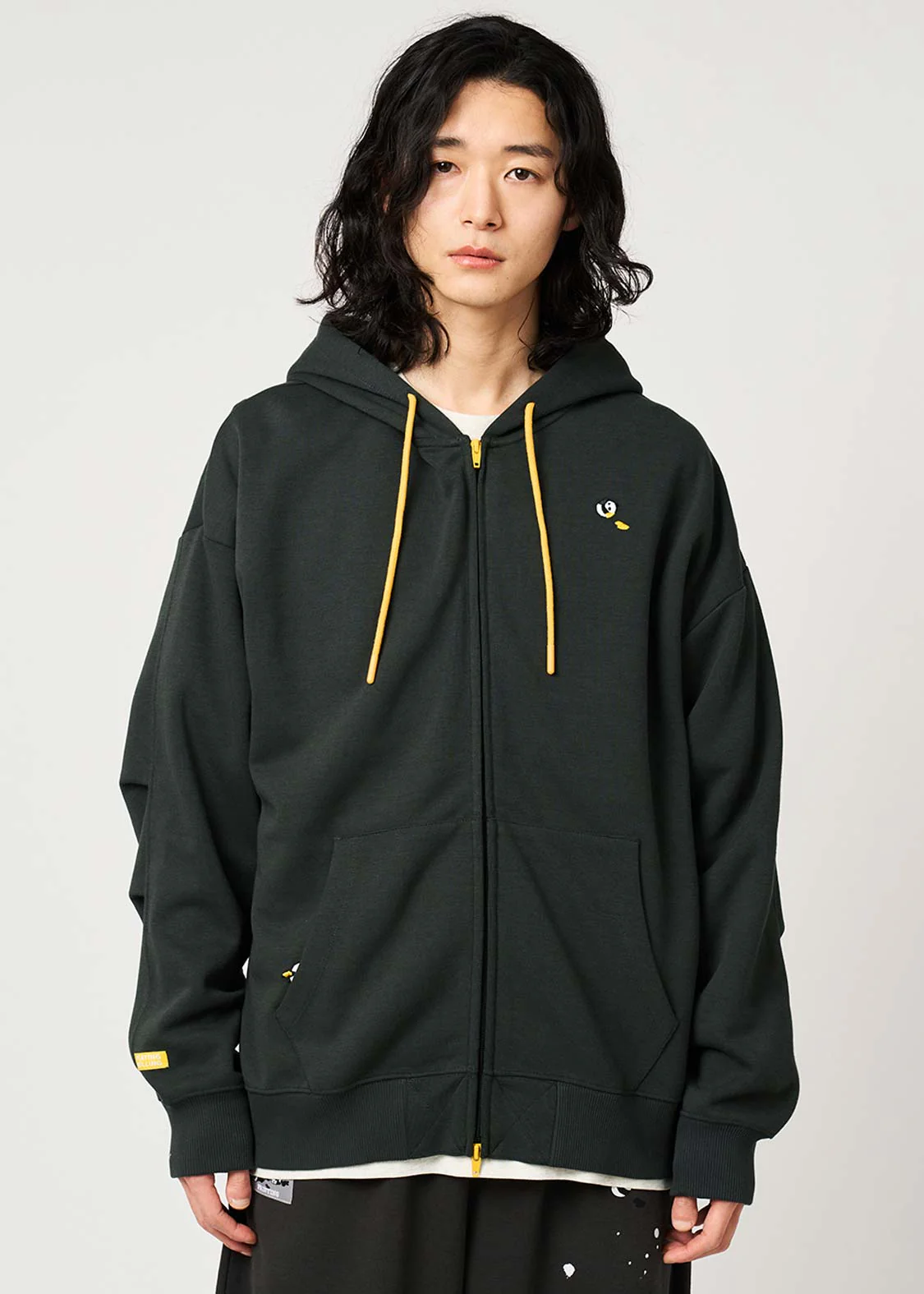 Rolling Pandas Painting | Cardboard Big Zip Hoodie - Image 6