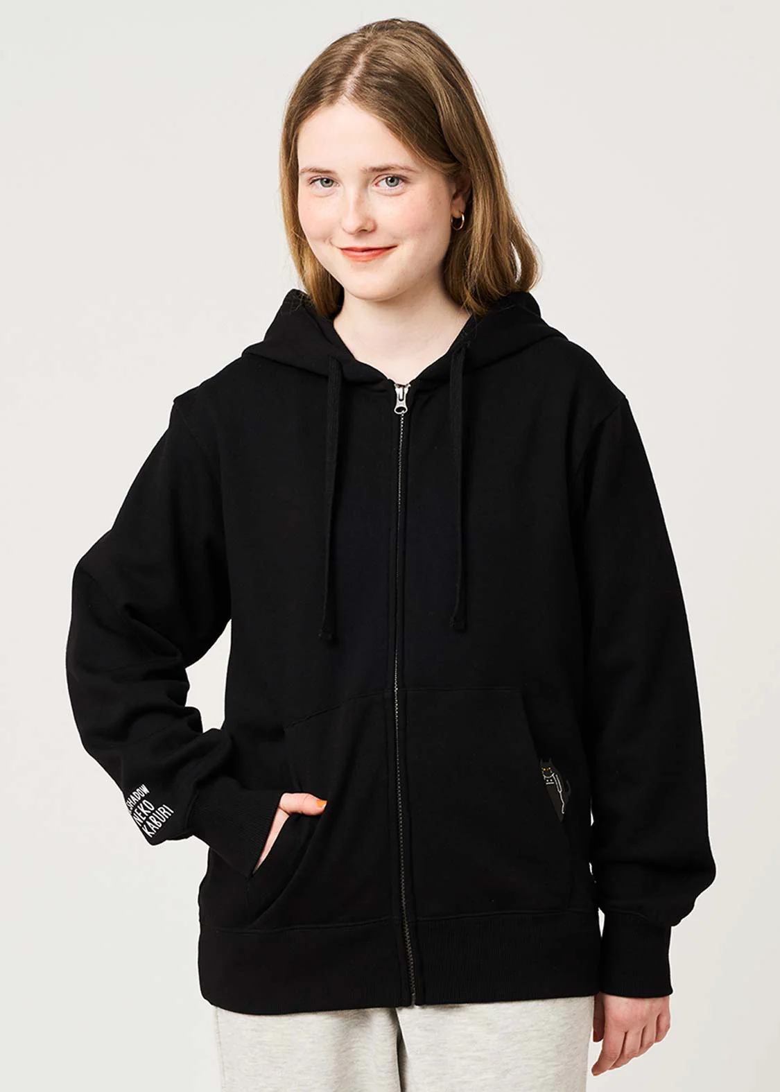 Neko Kaburi Beautiful Shadow C | Fleece Back Face Zip Hoodie - Image 5