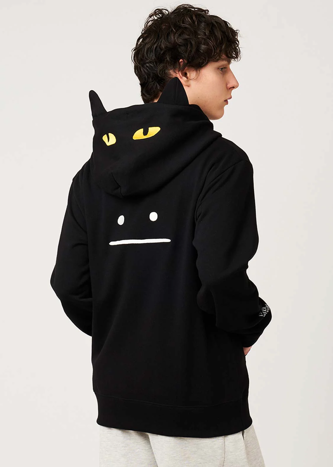 Neko Kaburi Beautiful Shadow C | Fleece Back Face Zip Hoodie - Image 6