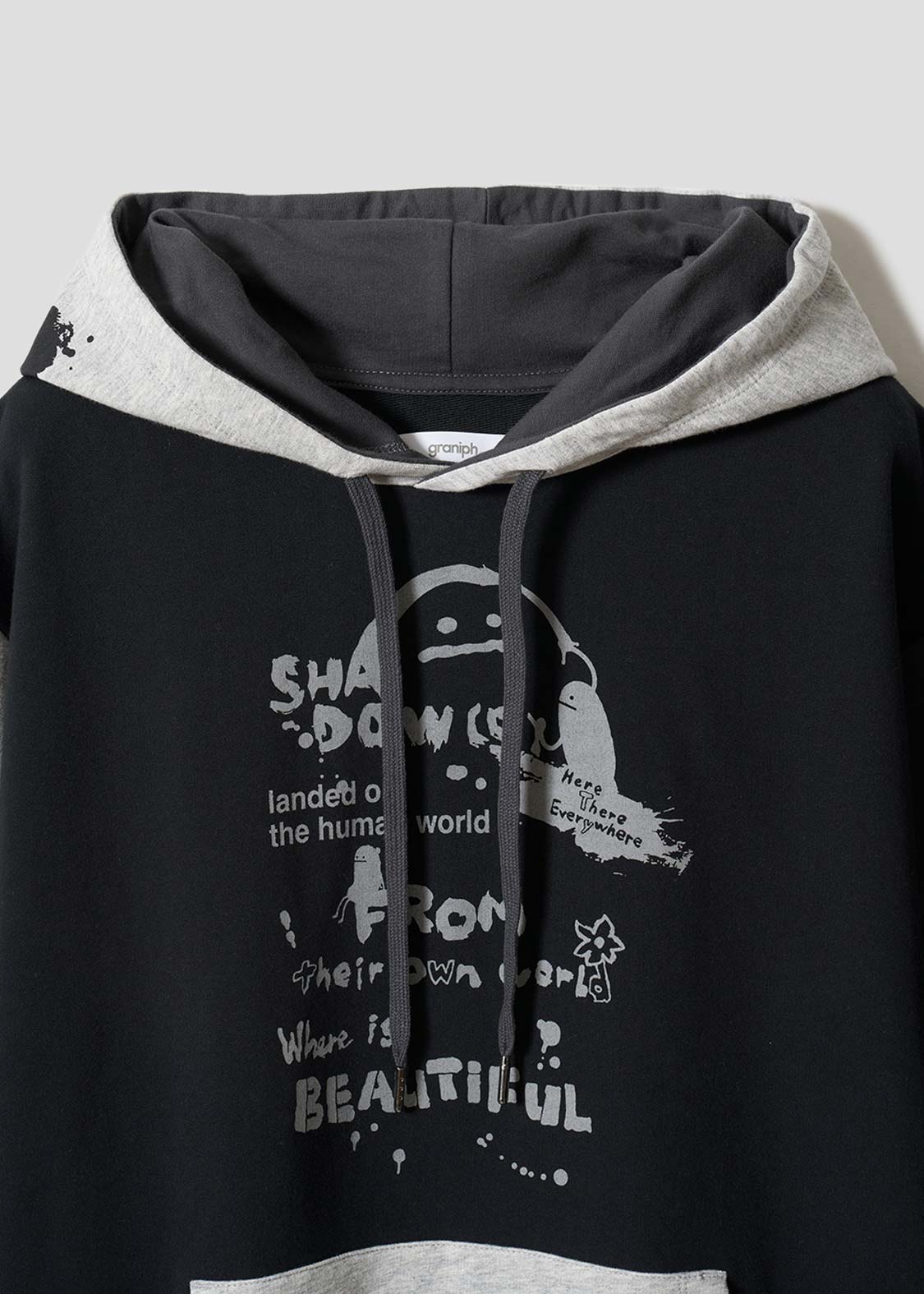 Beautiful Shadow Playful Paint | Short-Sleeve Hoodie - Image 3