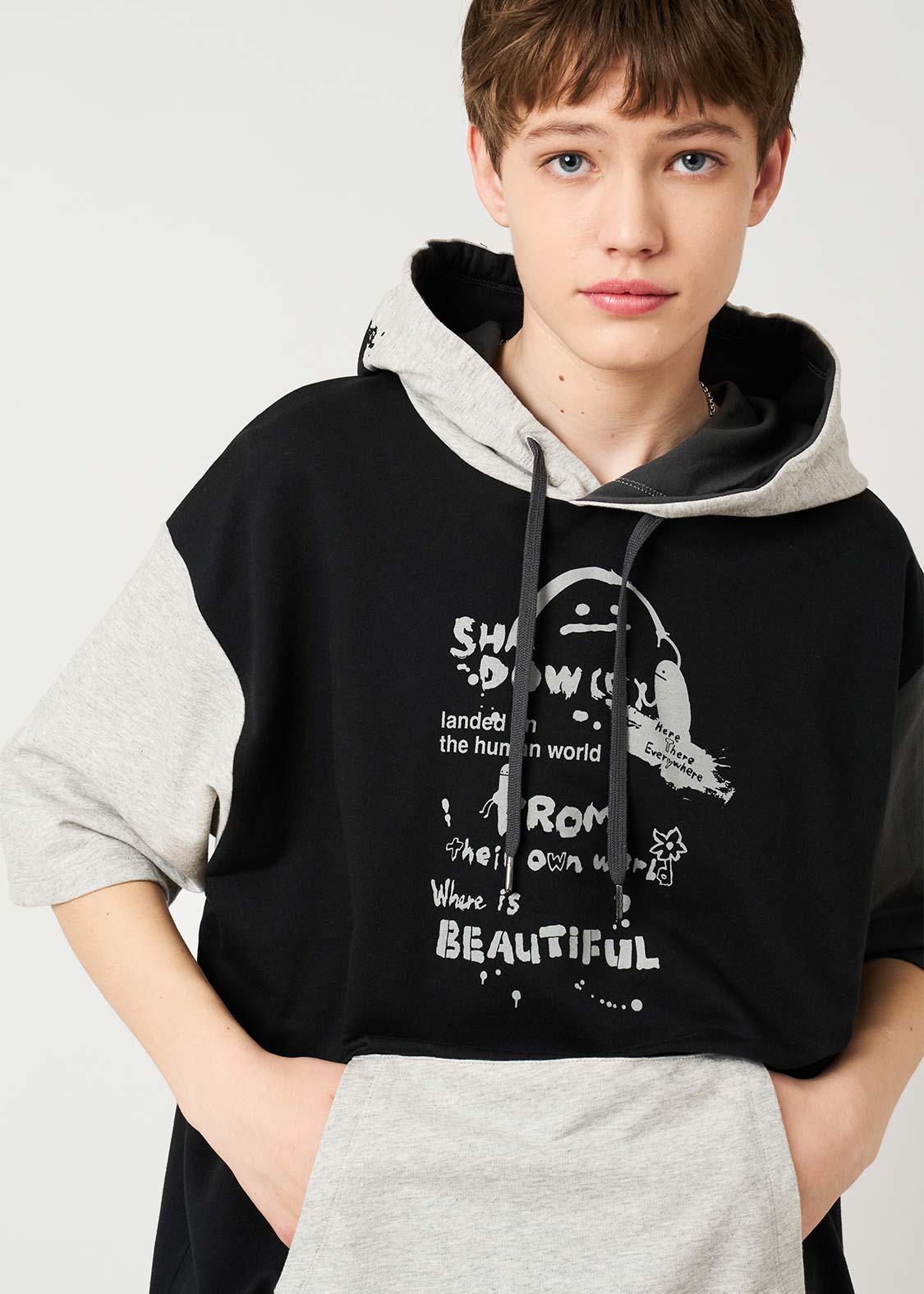 Beautiful Shadow Playful Paint | Short-Sleeve Hoodie - Image 6