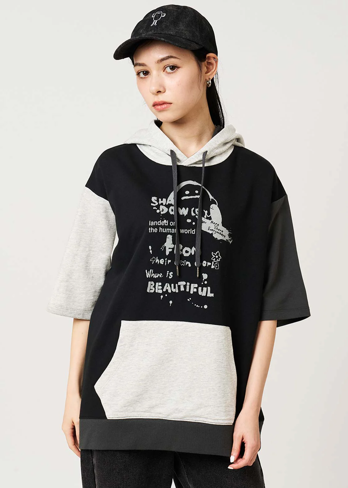 Beautiful Shadow Playful Paint | Short-Sleeve Hoodie - Image 9