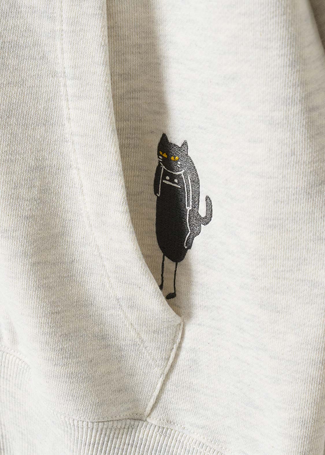 Neko Kaburi Beautiful Shadow A | Fleece Back Face Zip Hoodie - Image 4