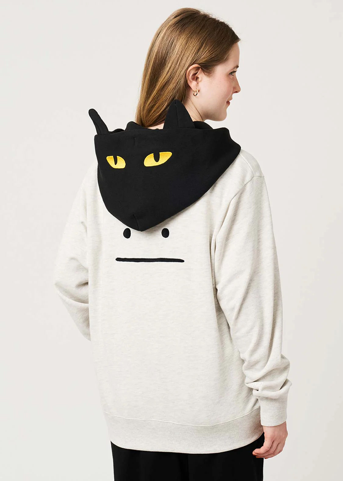 Neko Kaburi Beautiful Shadow A | Fleece Back Face Zip Hoodie - Image 9