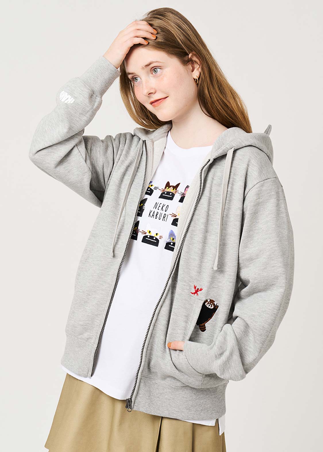 Ikaku A | Fleece Back Face Zip Hoodie - Image 6