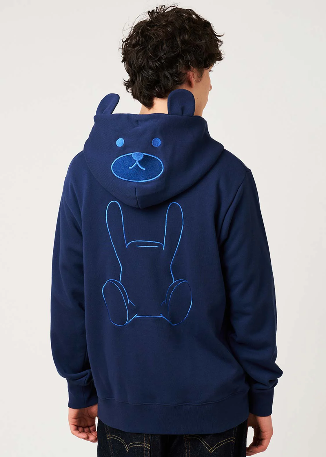 Control Bear A | Fleece Back Face Zip Hoodie - Image 7