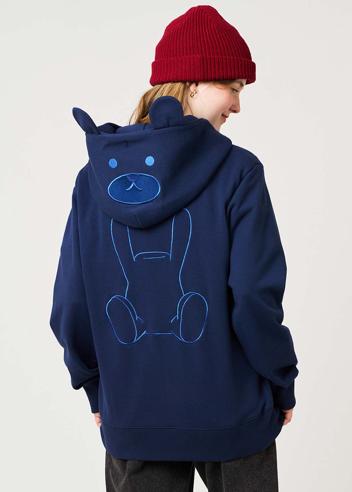 Control Bear A | Fleece Back Face Zip Hoodie - Image 9