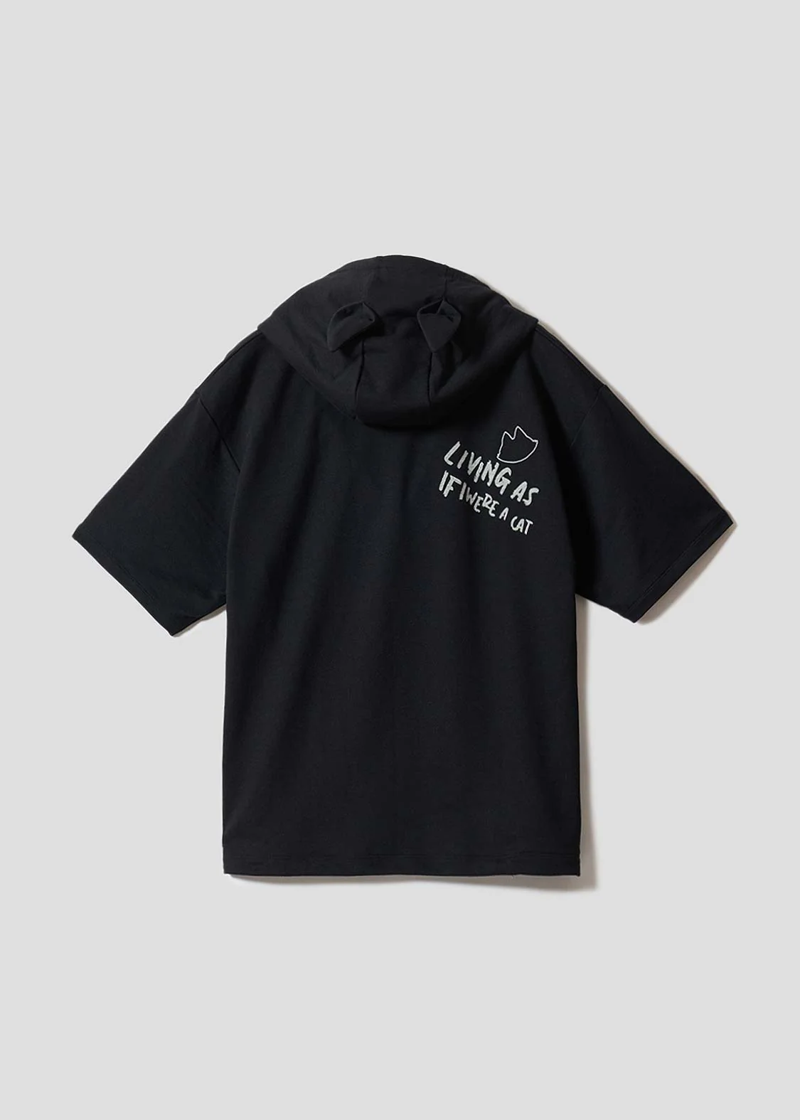 Nofuri | Oversized Short-Sleeve Hoodie - Image 2