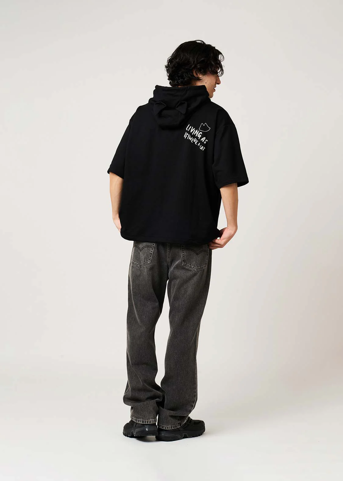 Nofuri | Oversized Short-Sleeve Hoodie - Image 8