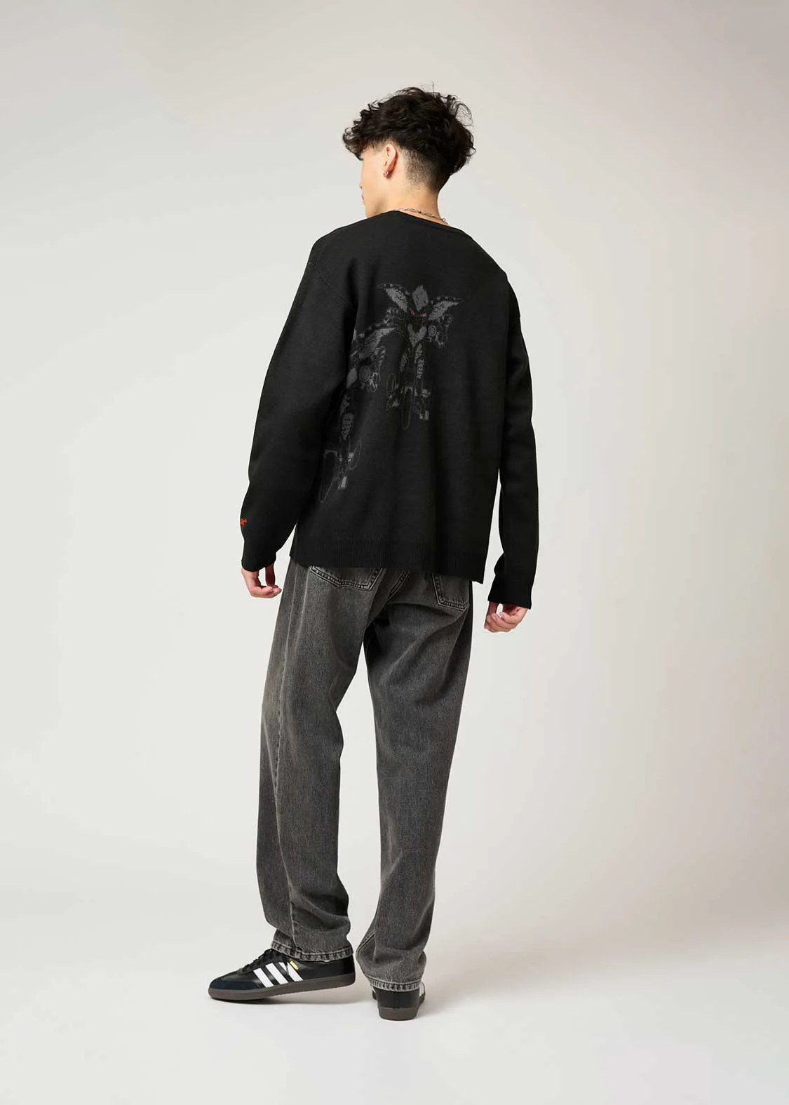 GREMLINS Jacquard Crew Neck Long Sleeve Knit (GREMLINS_Stripe Tricycle) - Image 9