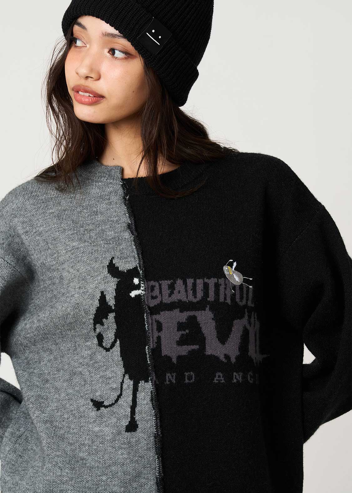 Beautiful Shadow Devil And Angel | Switch Jacquard Knit - Image 6