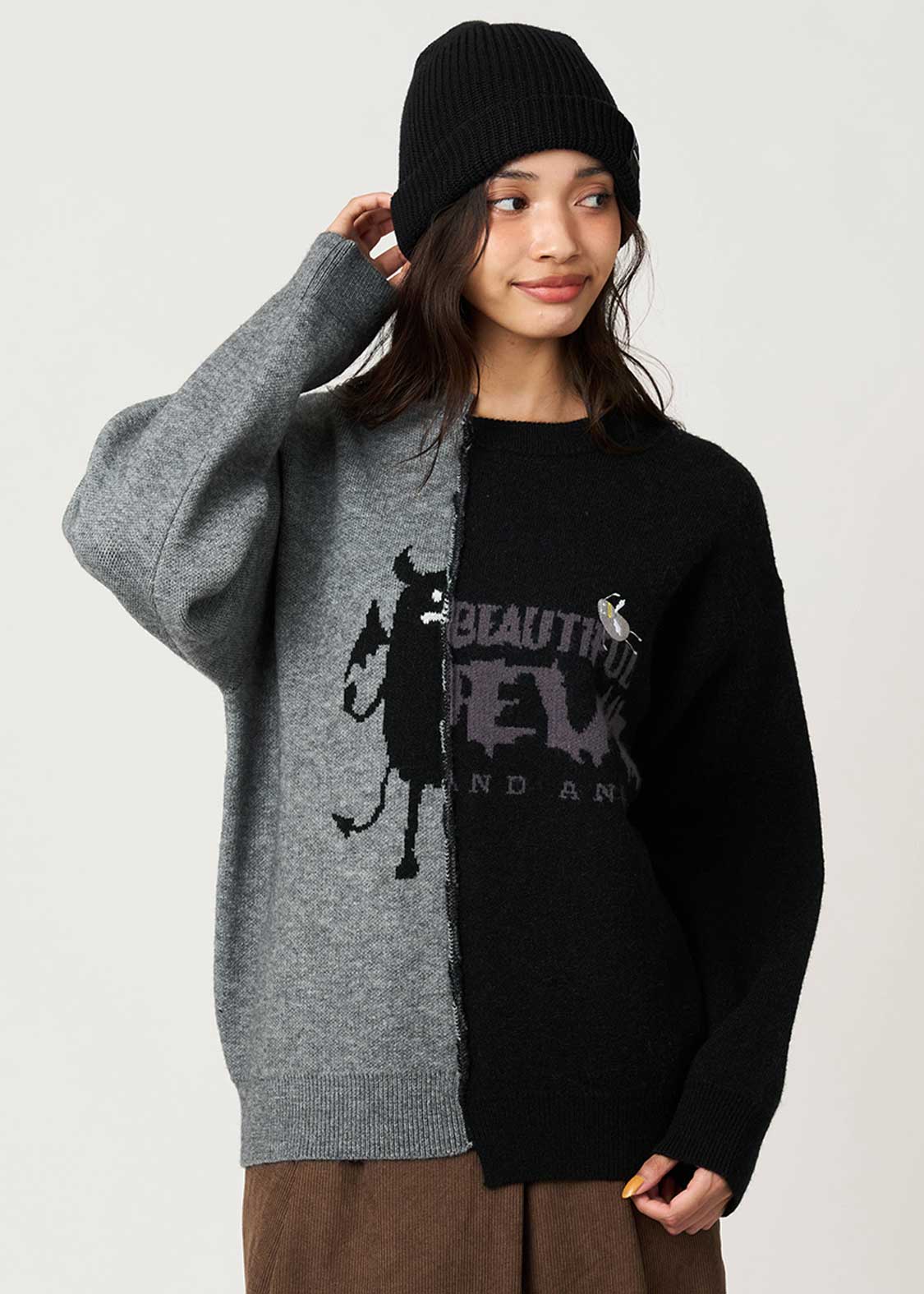 Beautiful Shadow Devil And Angel | Switch Jacquard Knit - Image 9