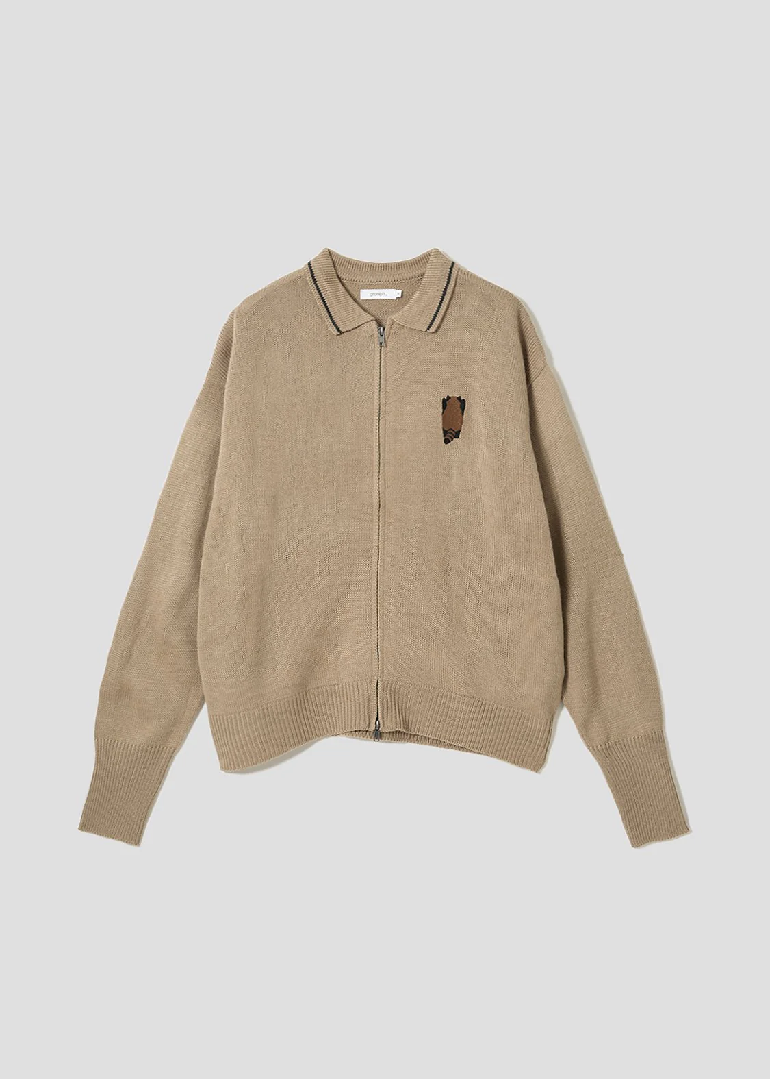 Ikaku Back Style | Collared Knit Cardigan - Image 2